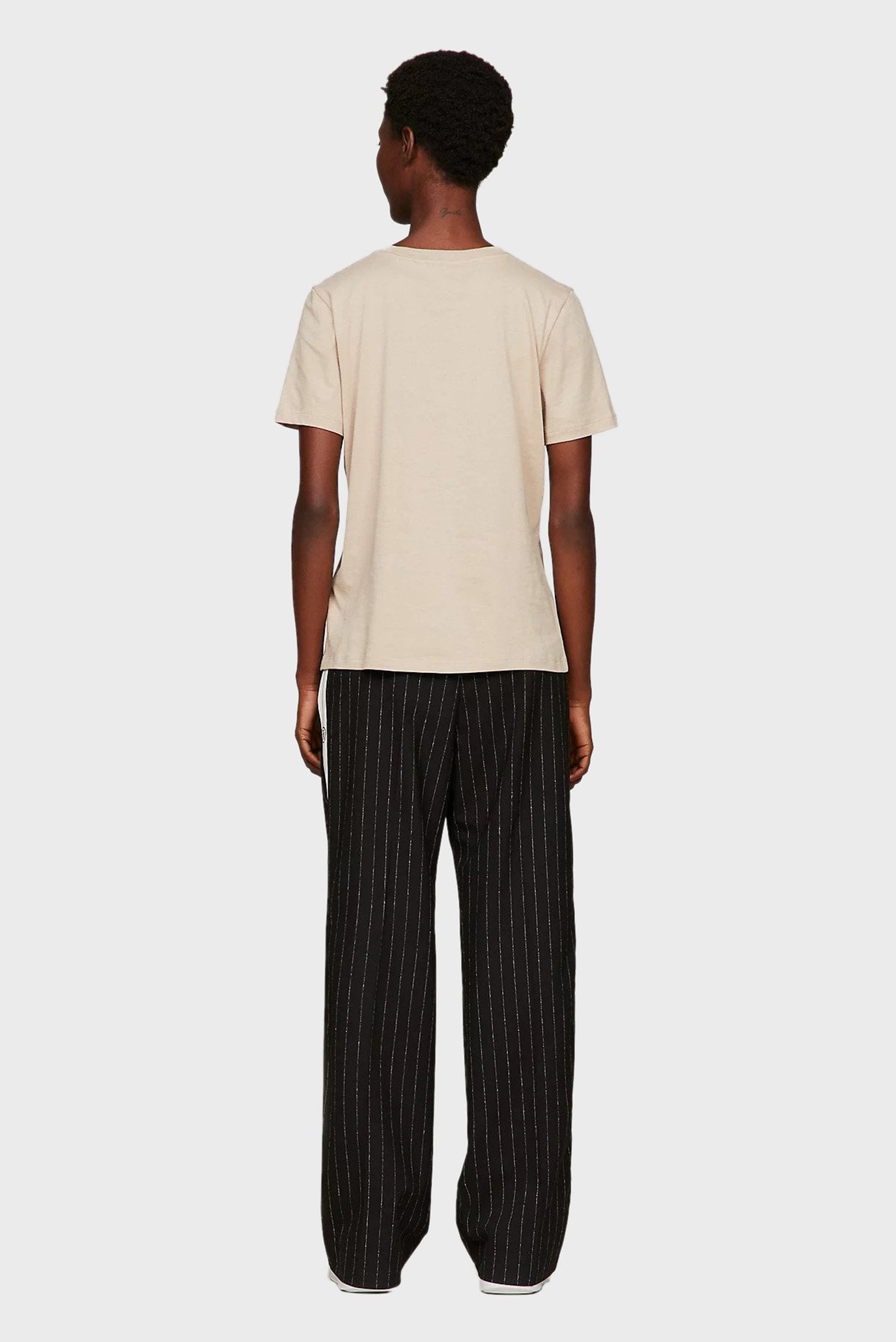 Женская бежевая футболка REG CORP LOGO 3