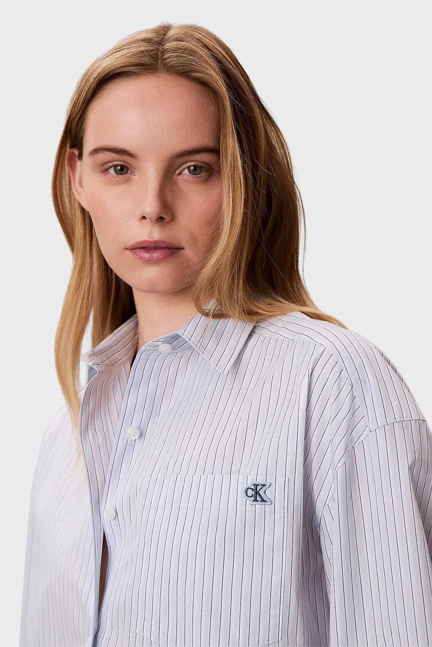 Рубашка YARNDYE COTTON POPLIN CROPPED SH 2