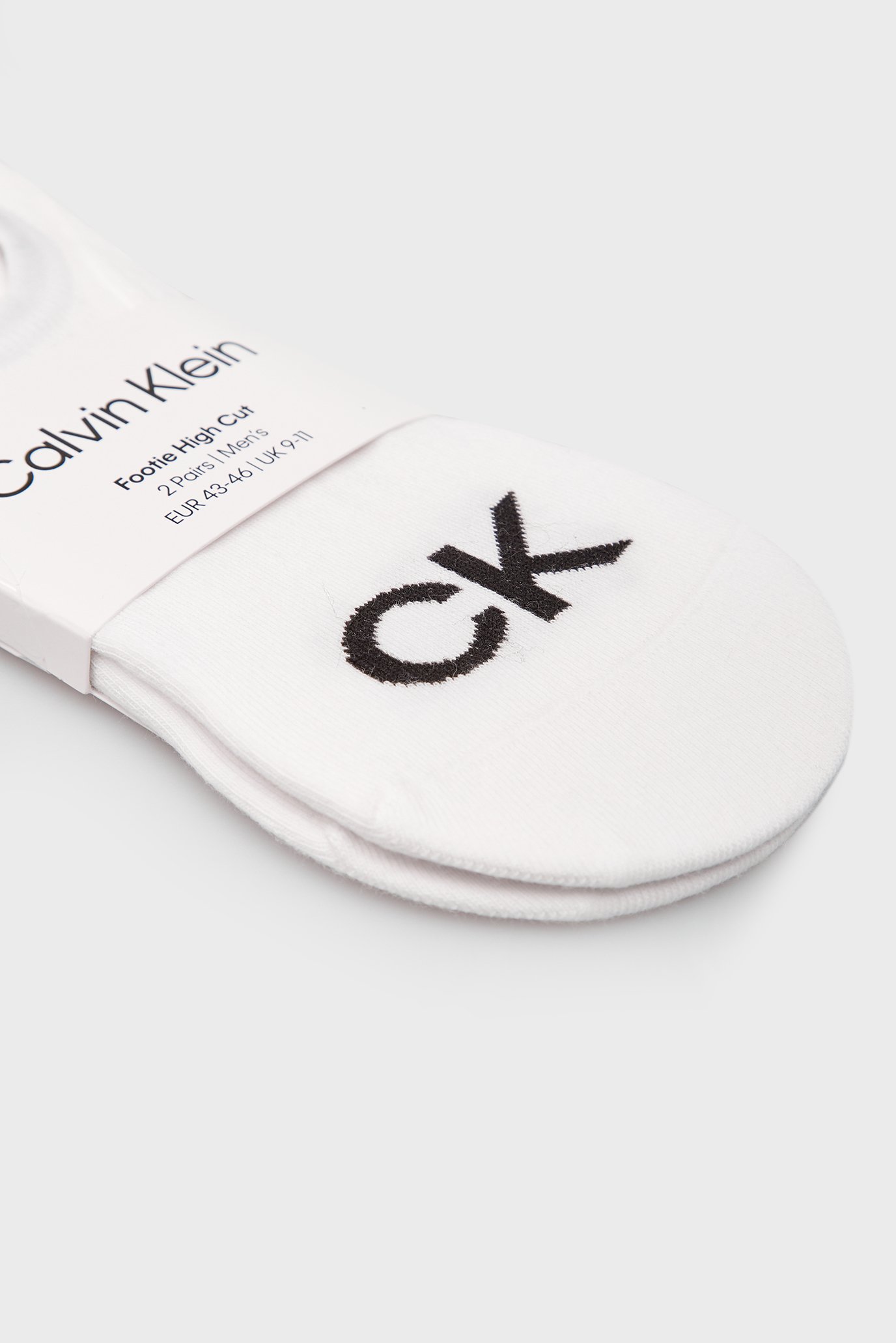 Следы CK MEN FOOTIE HIGH CUT 2P LOGO 2