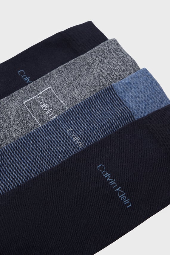 Мужские носки (4 пары)  CK MEN SOCK 4P LOGO GIFTBOX