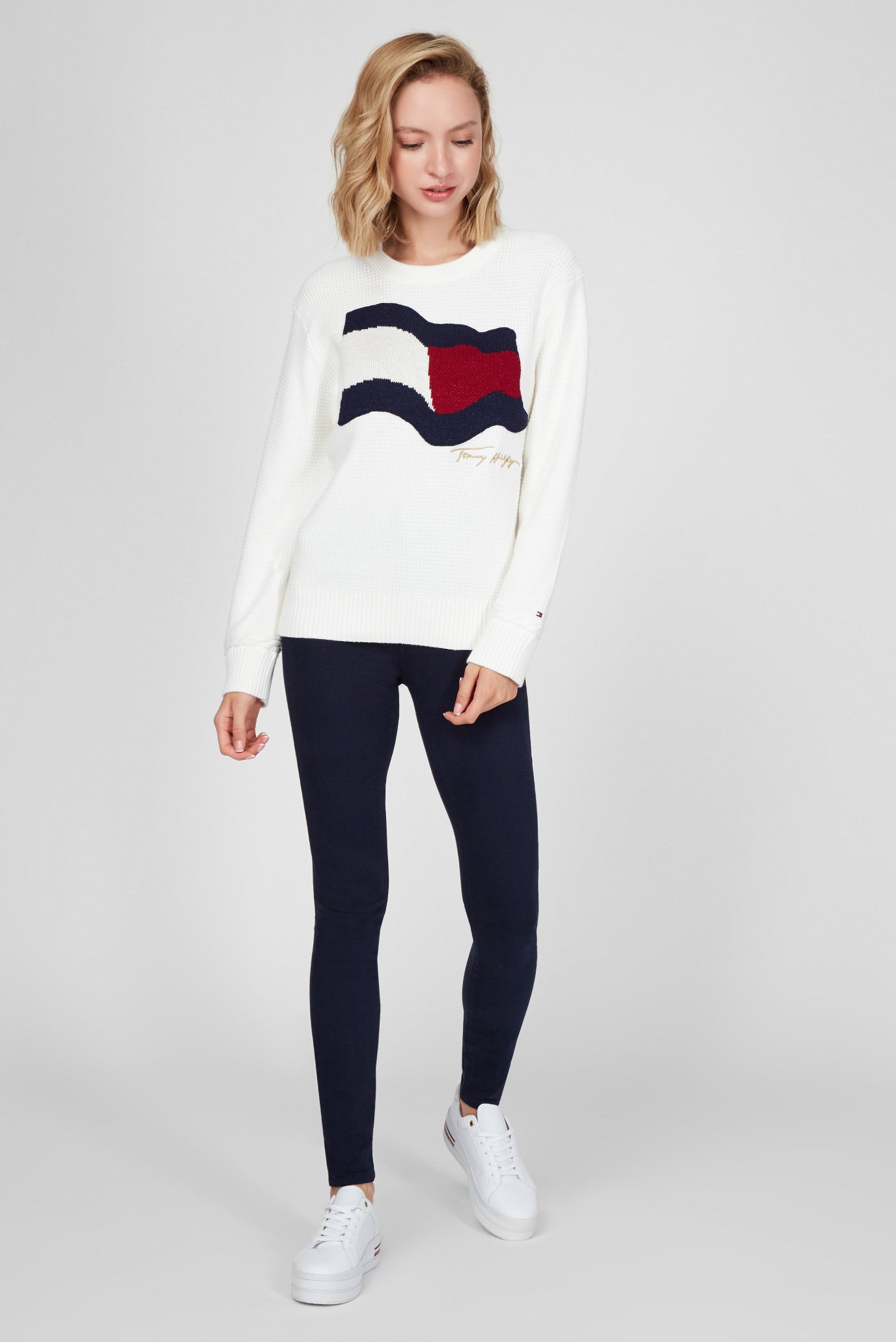 Женский белый свитер 2