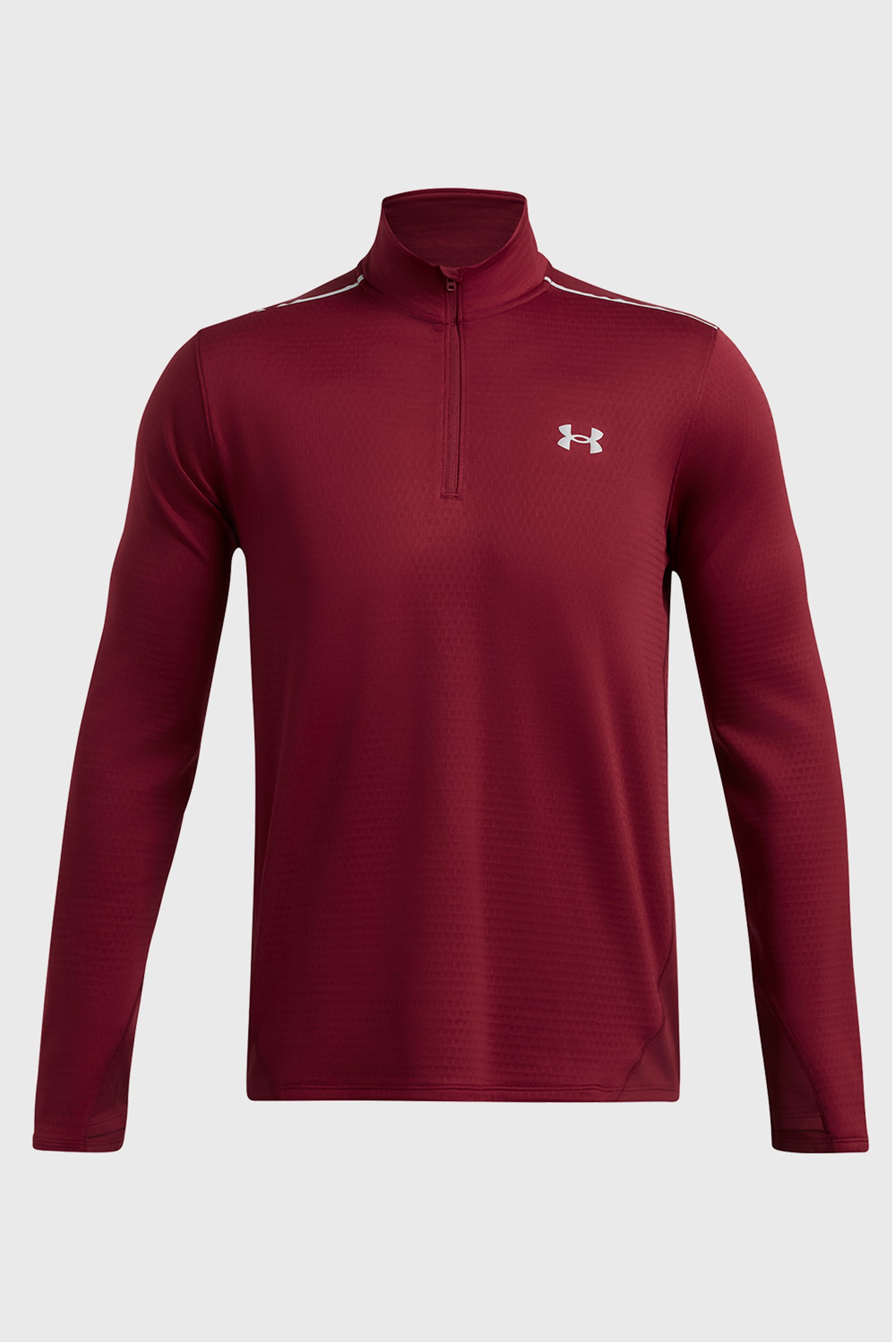 Мужская бордовая спортивная кофта UA Vanish CW 1 4 Zip 4