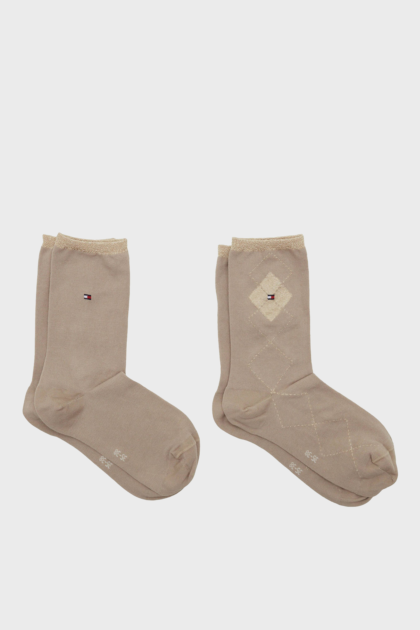Носки/TH WOMEN SOCK 2P SHINY ARGYLE 4