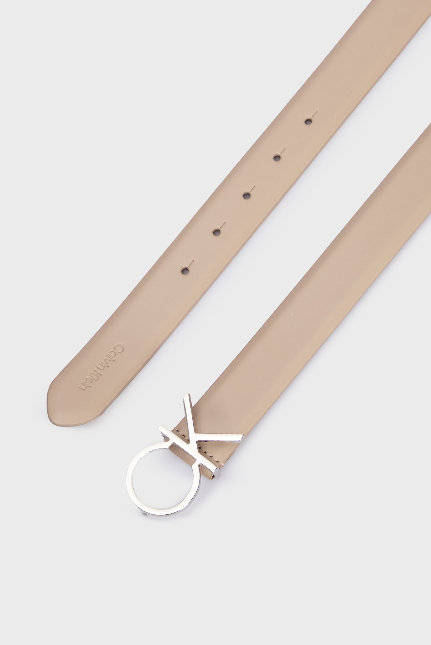 Женский бежевый кожаный ремень 3