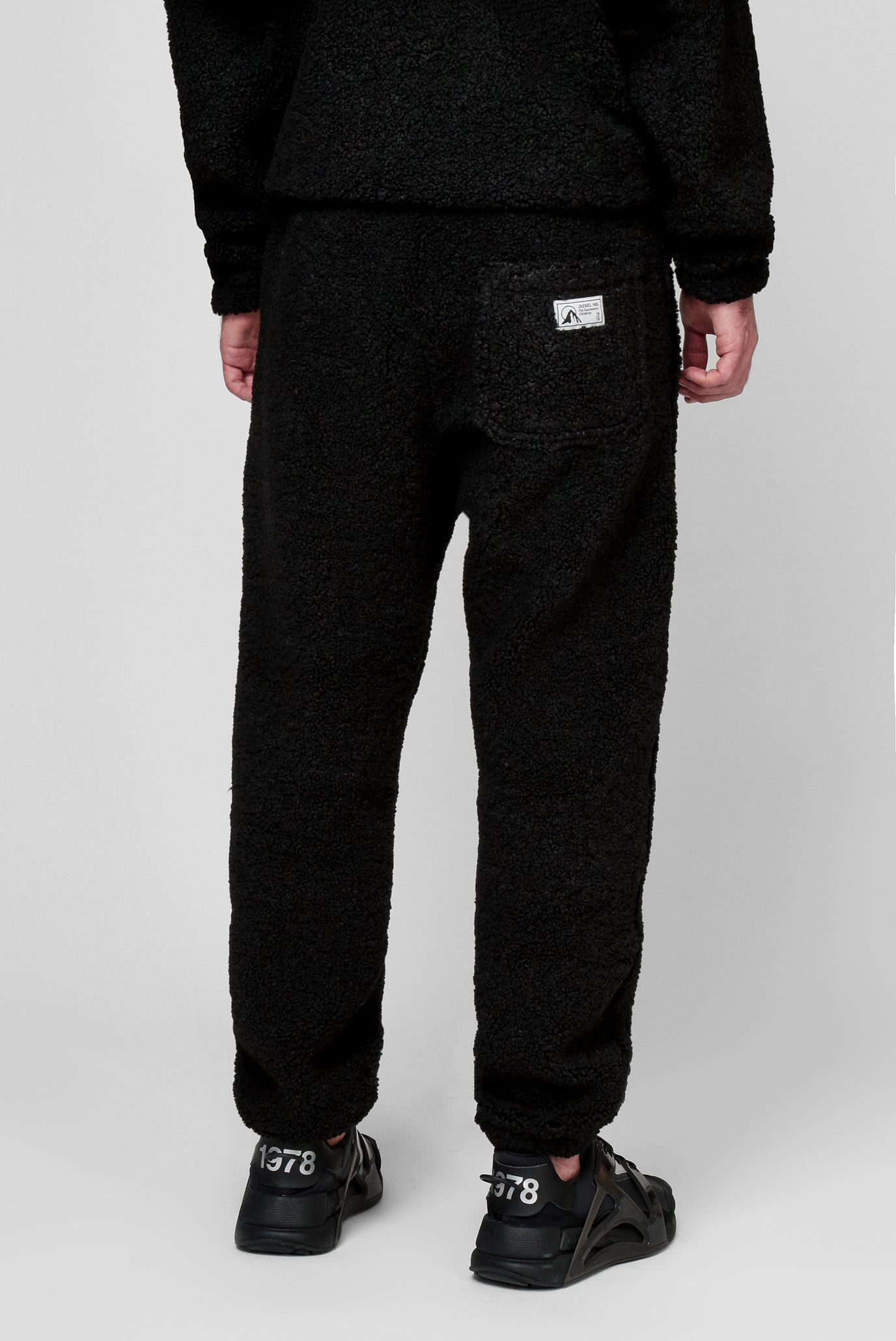 Мужские черные спортивные брюки P-CALTON-TEDDY 9