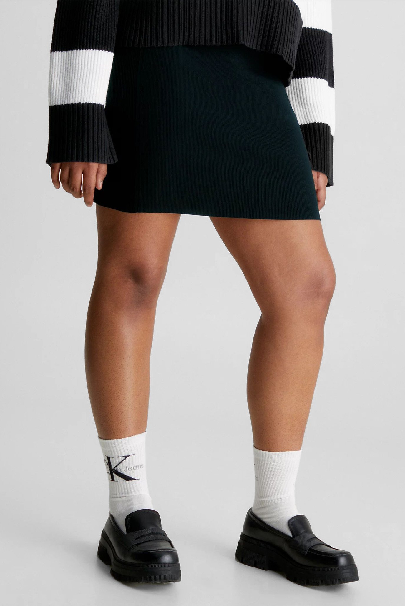 Юбка BACK ZIP KNITTED SKIRT 4