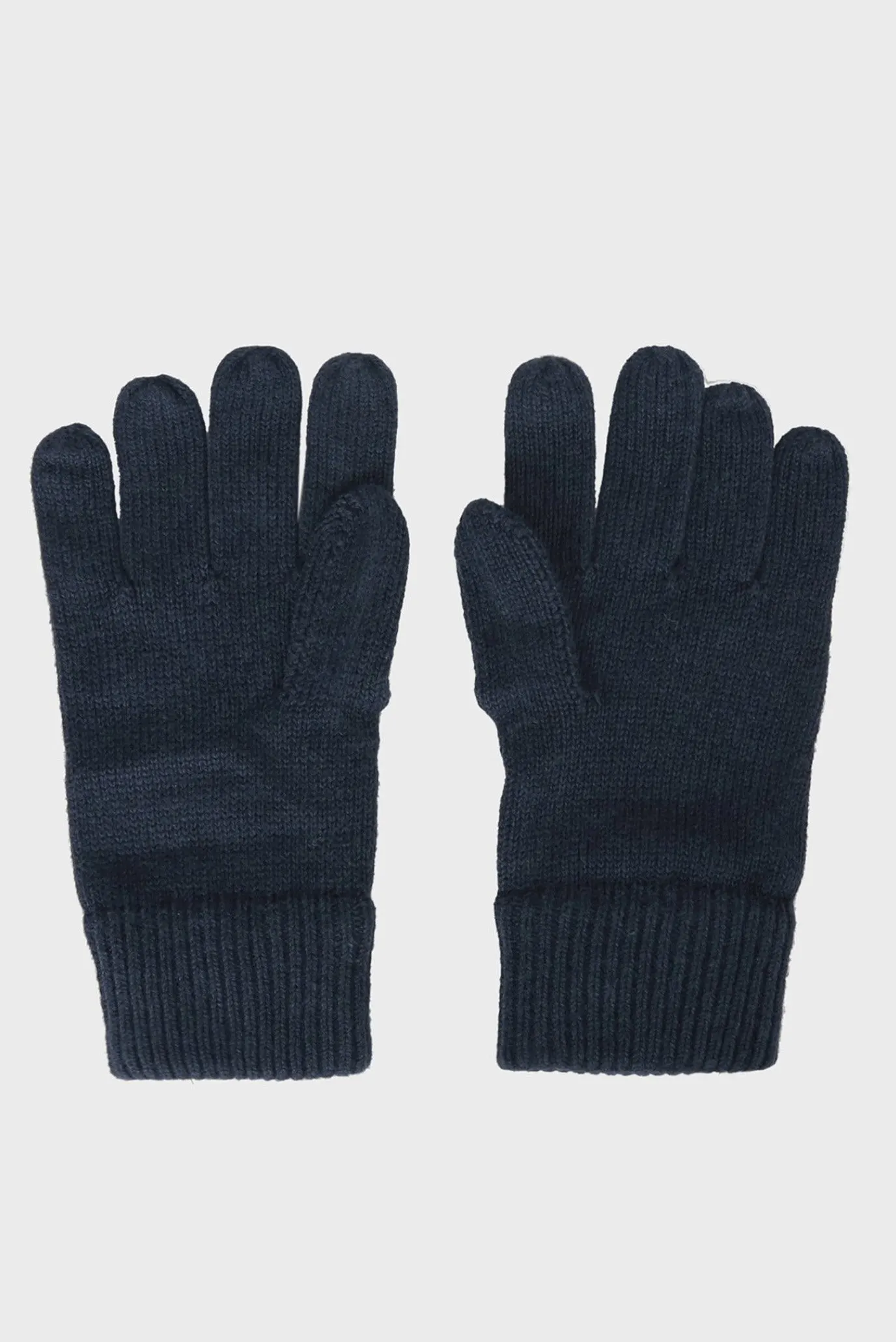 Мужские темно-синие перчатки PIMA COTTON CASHMERE 2