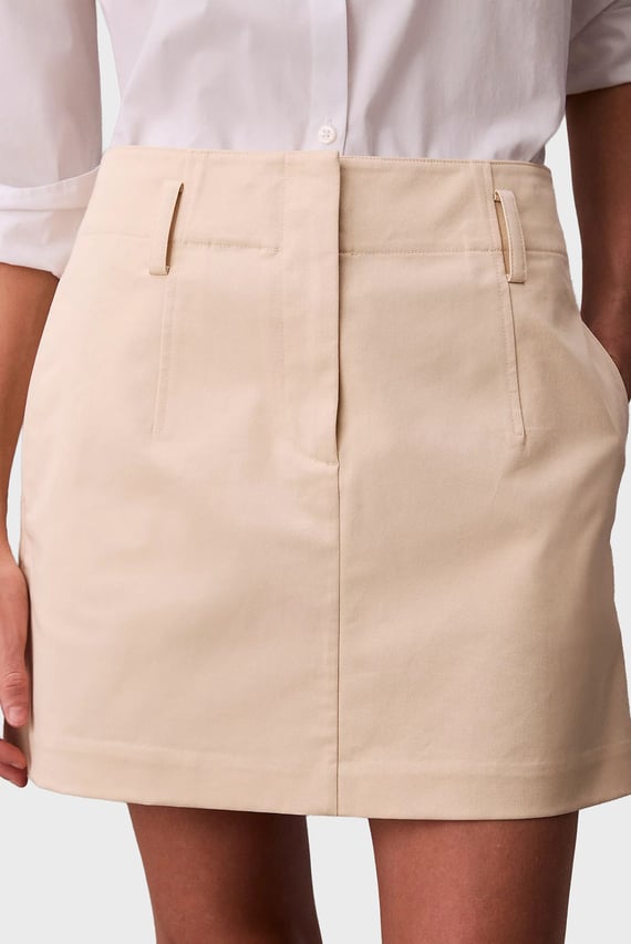 Юбка COTTON CHINO MINI SKIRT