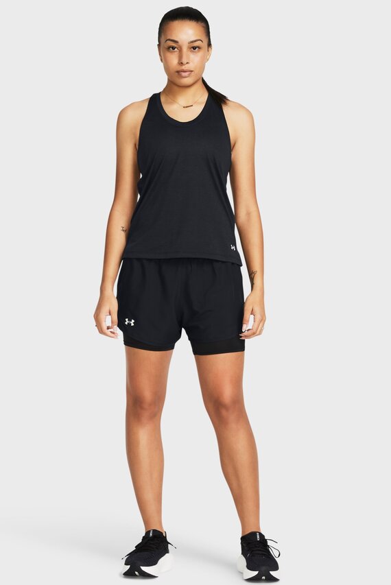 Женские черные шорты UA Fly By 2-in-1 Shorts