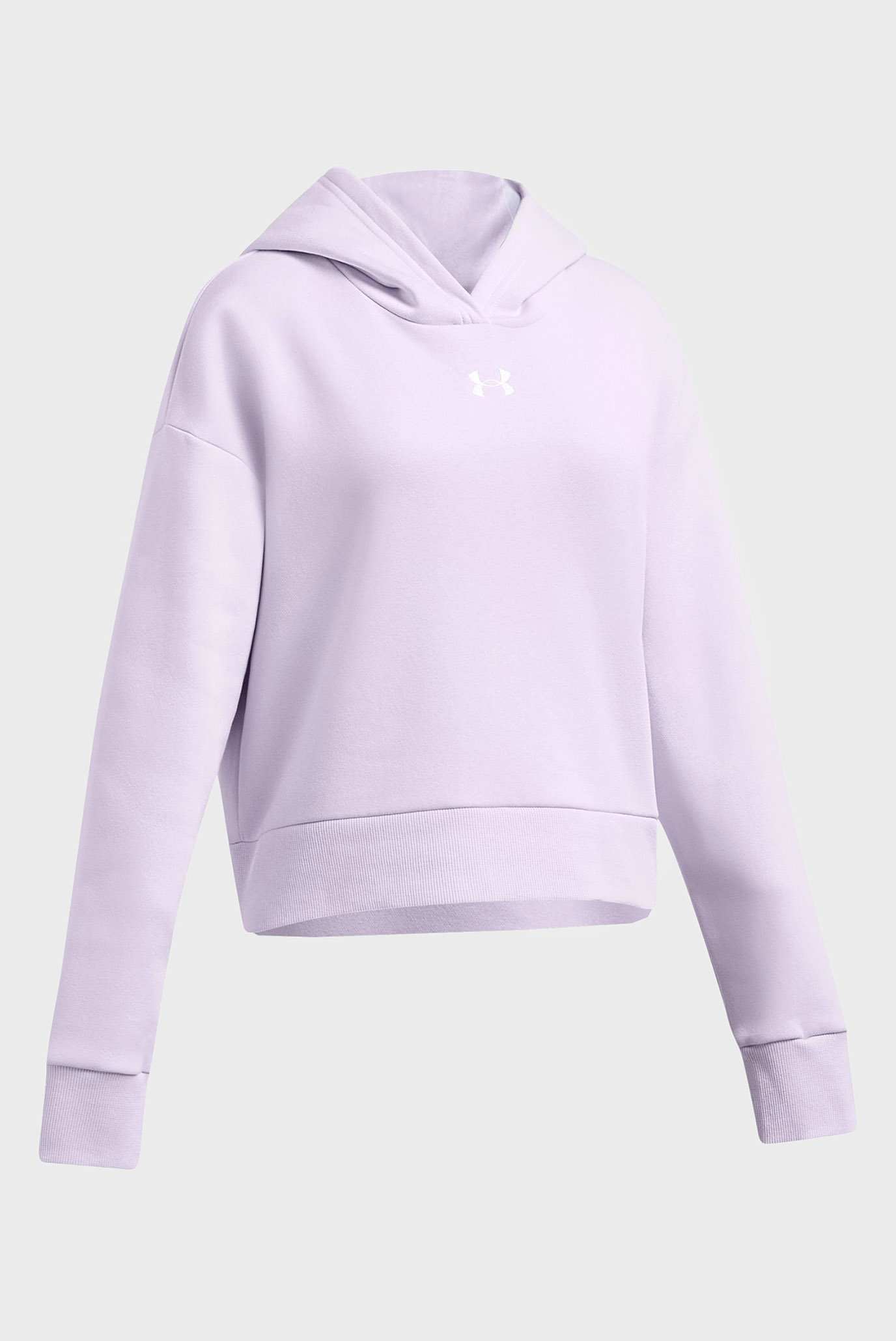 Детское сиреневое худи UA Rival Fleece Crop Hoodie 3