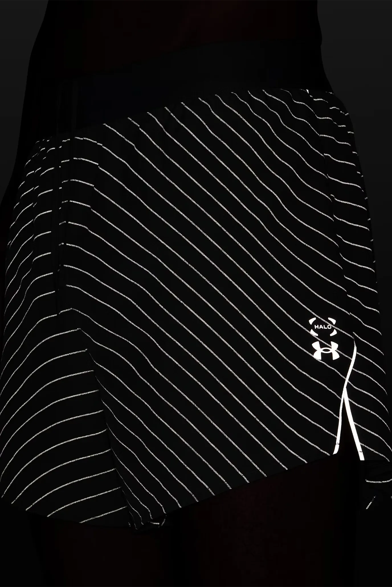 Шорты UA Halo Run Reflective Short-GRY 5