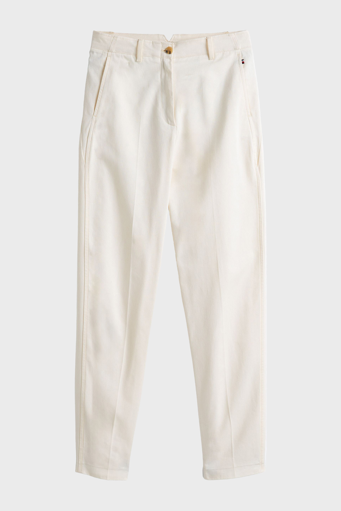 Женские белые чиносы COTTON BARREL RELAXED STR CHINO 5