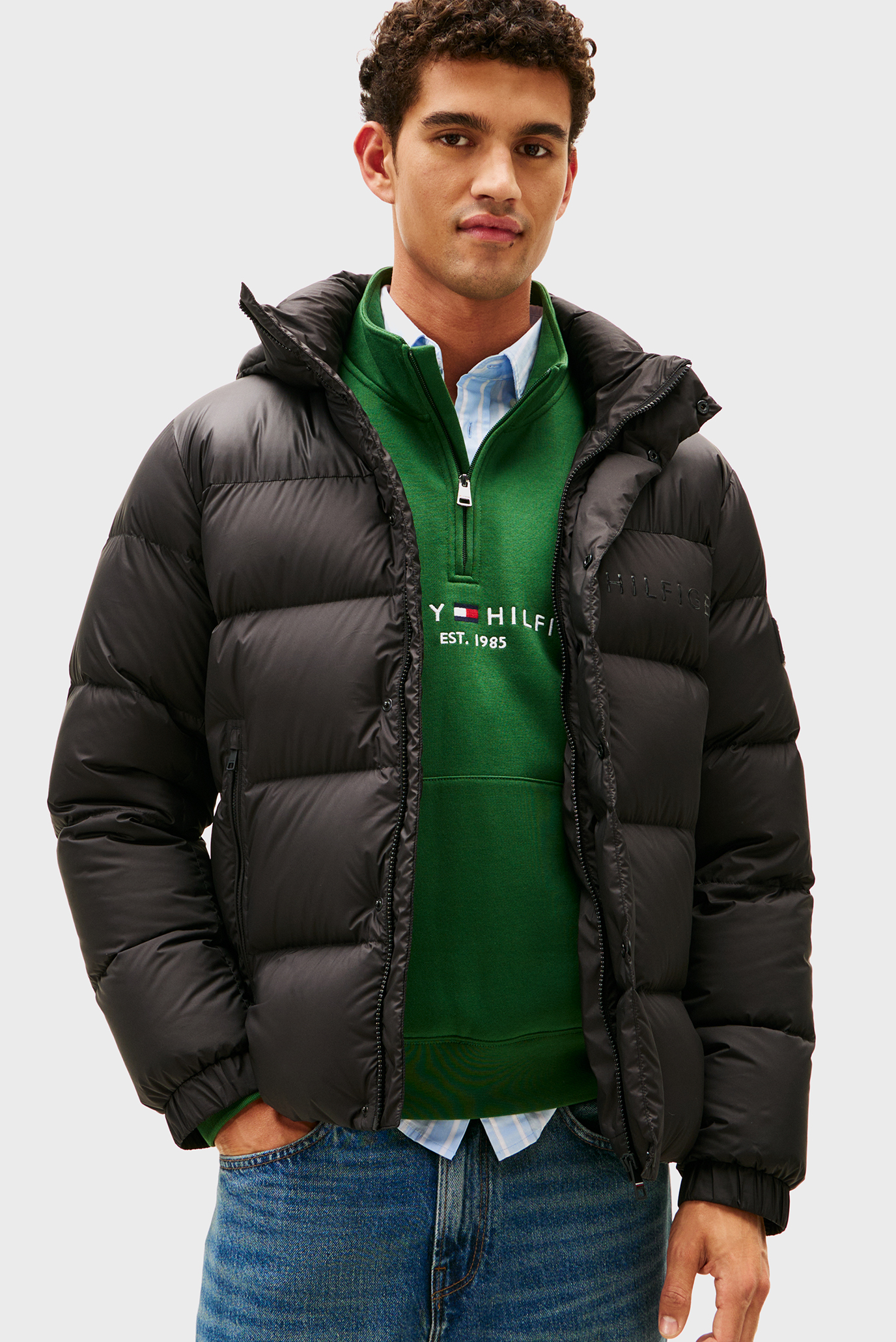 Куртка зимняя MIX DOWN HOODED PUFFER 1