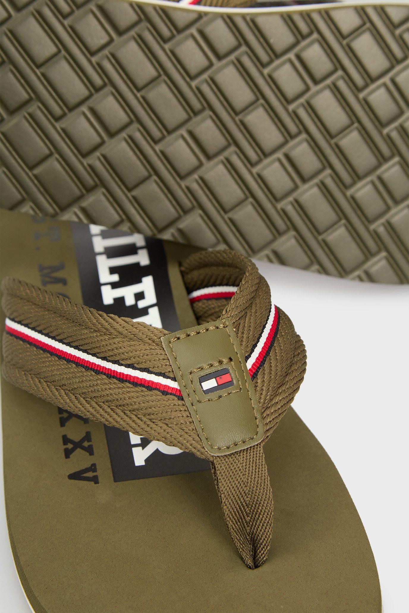 Мужские оливковые вьетнамки CORPORATE HILFIGER BEACH SANDAL 2