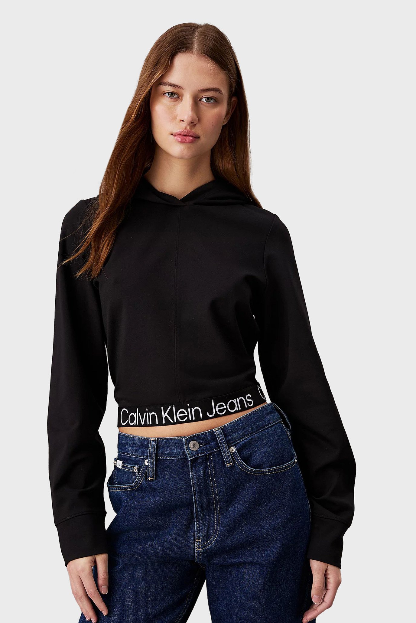 Женское черное худи 7