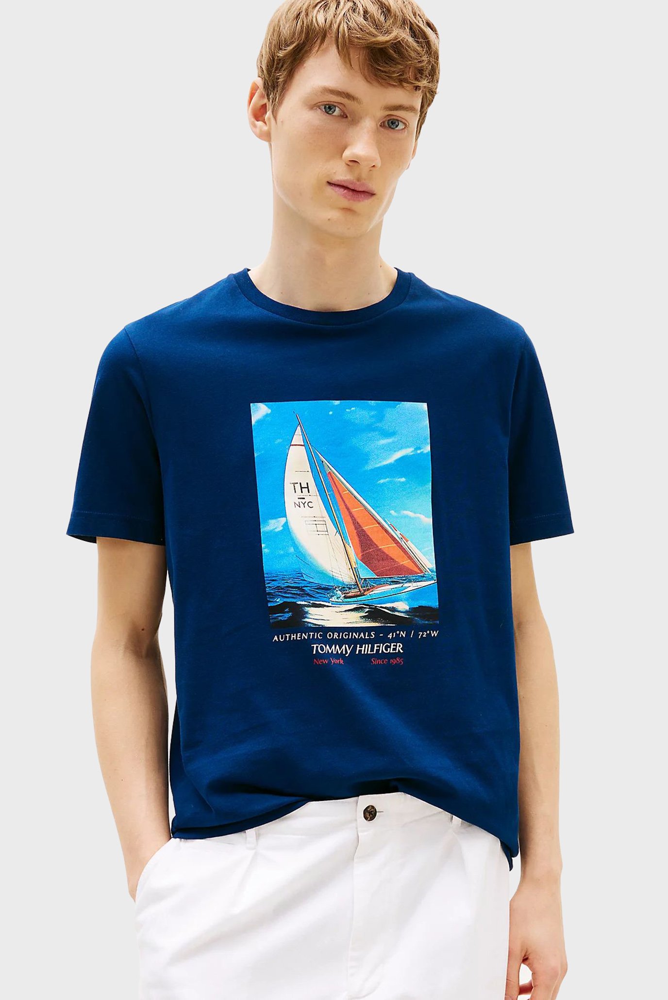 Футболка/HILFIGER COLOR PHOTO PRINT TEE 1