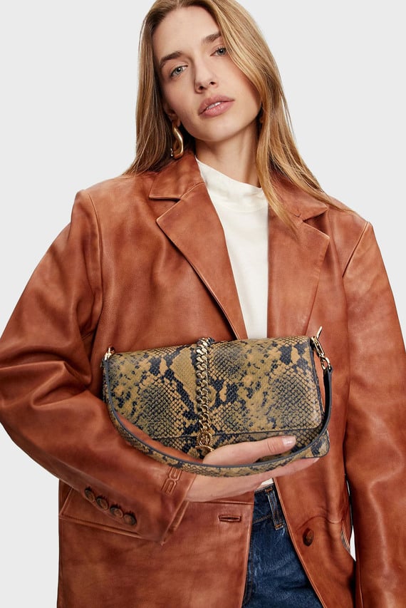 Сумка LUXE LEATHER SHOULDER BAG SN