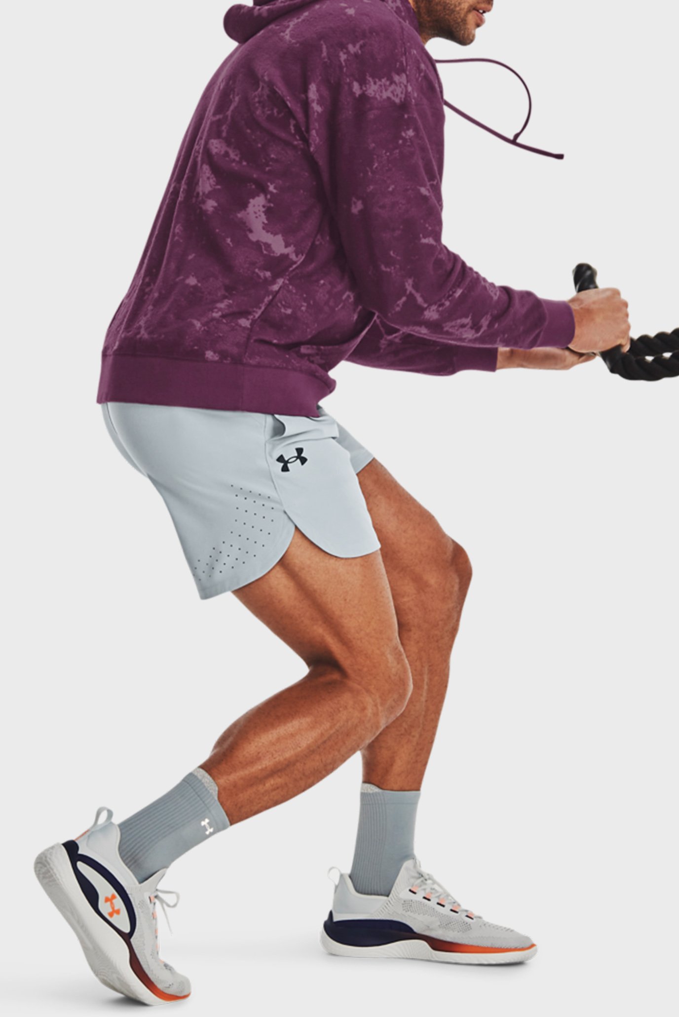 Мужские серые шорты UA Peak Woven Shorts 11