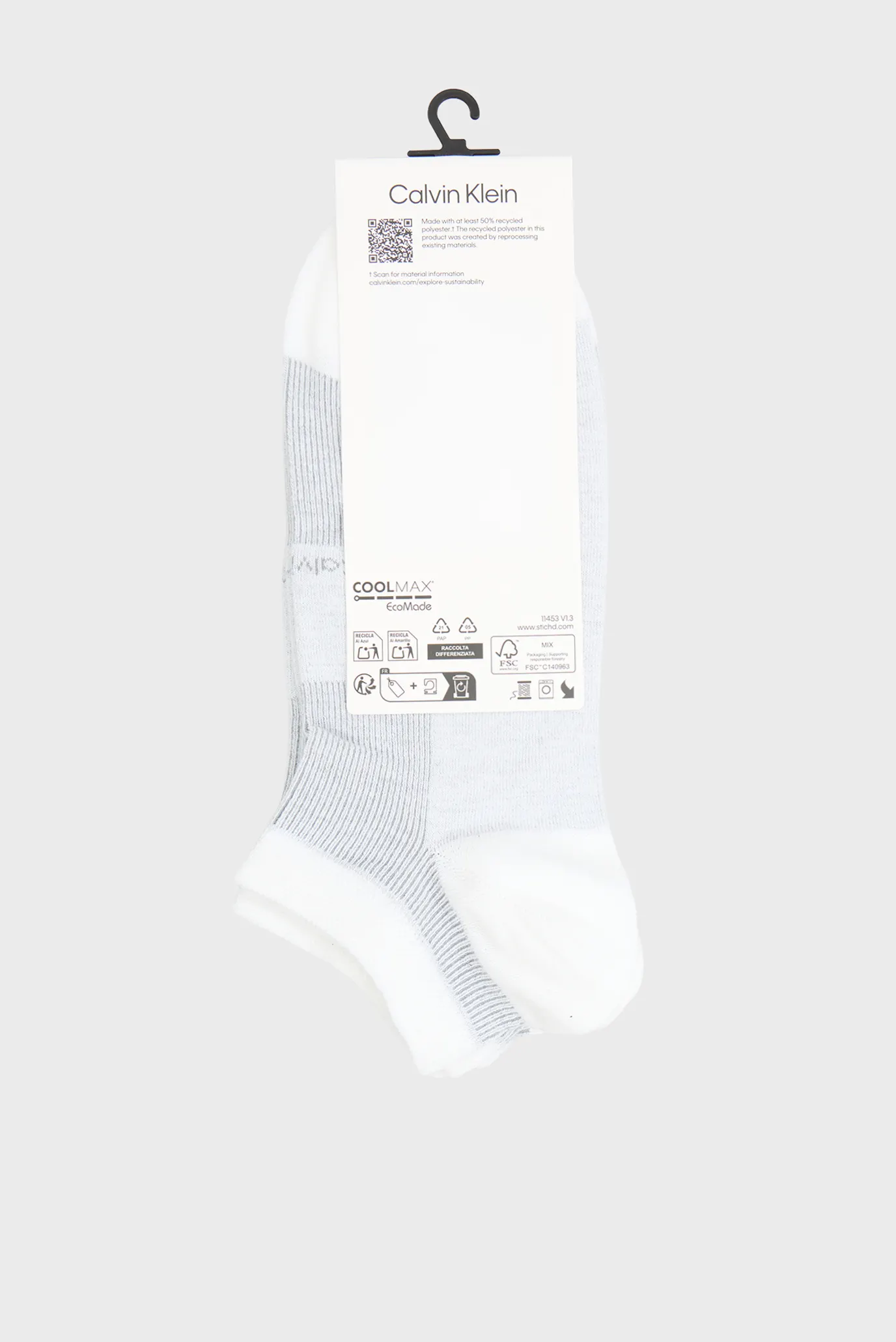 Носки CK MEN SNEAKER 2P SUMMER RIB 3