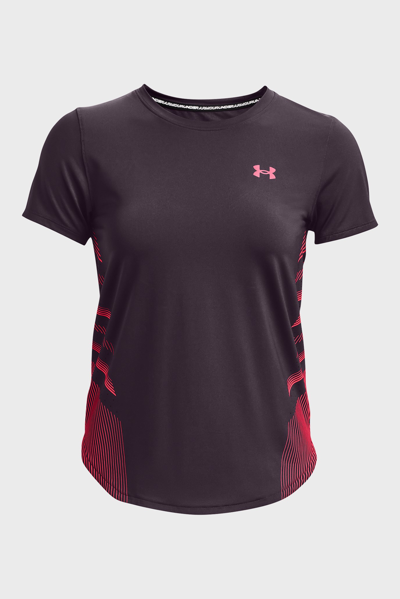 Женская фиолетовая футболка UA Iso-Chill Laser Tee II 15