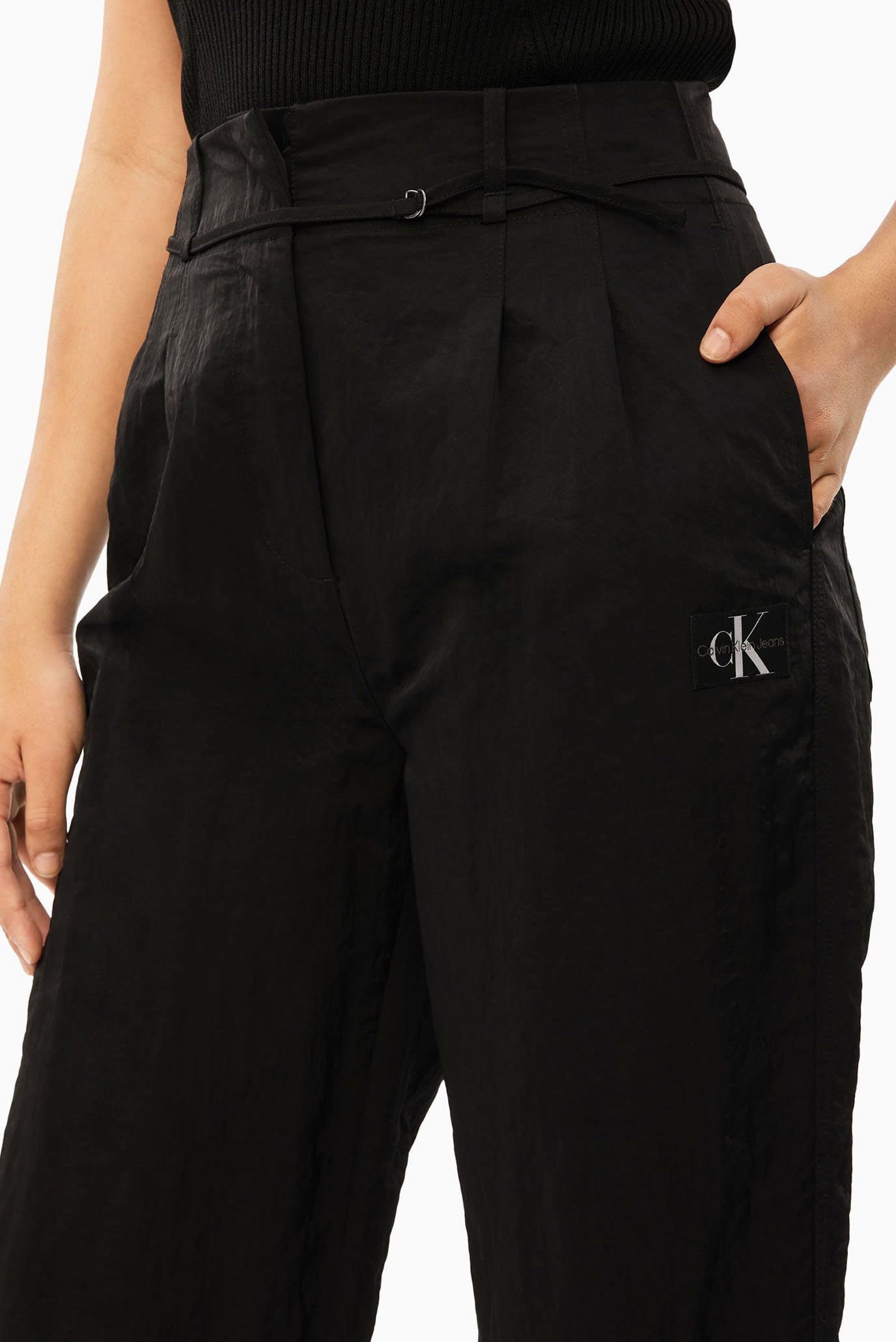 Штаны CRINKLE NYLON TIE TAPERED PANTS 4