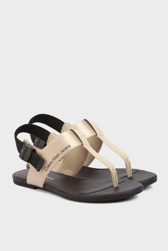 Сандалии FLAT SANDAL TOEPOST SATIN HW