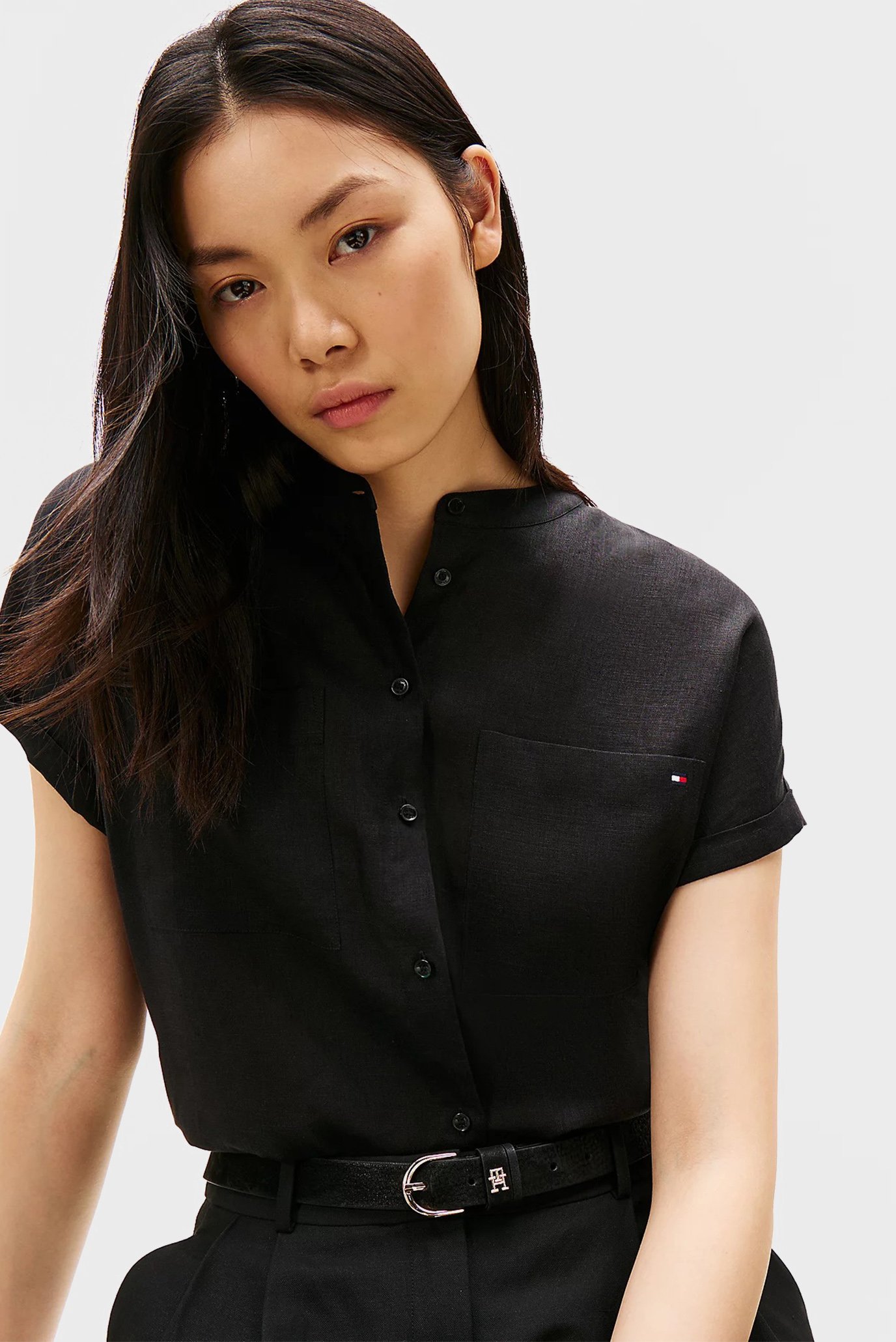 Блузка ESS LINEN COLLARLESS S S BLOUSE 2