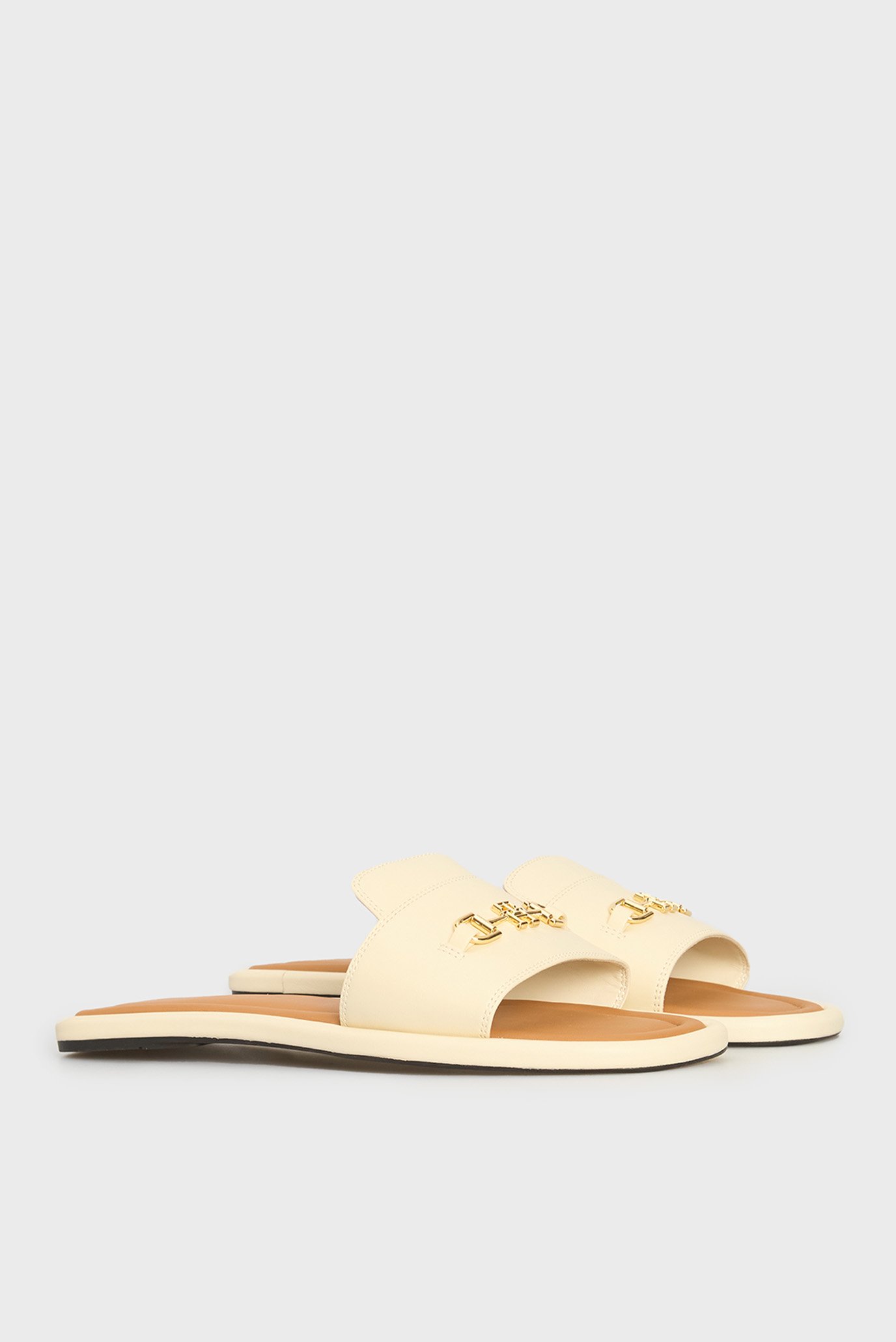 Женские бежевые кожаные слайдеры HORSEBIT MULETommy Hilfiger Женские бежевые кожаные слайдеры HORSEBIT MULE 3