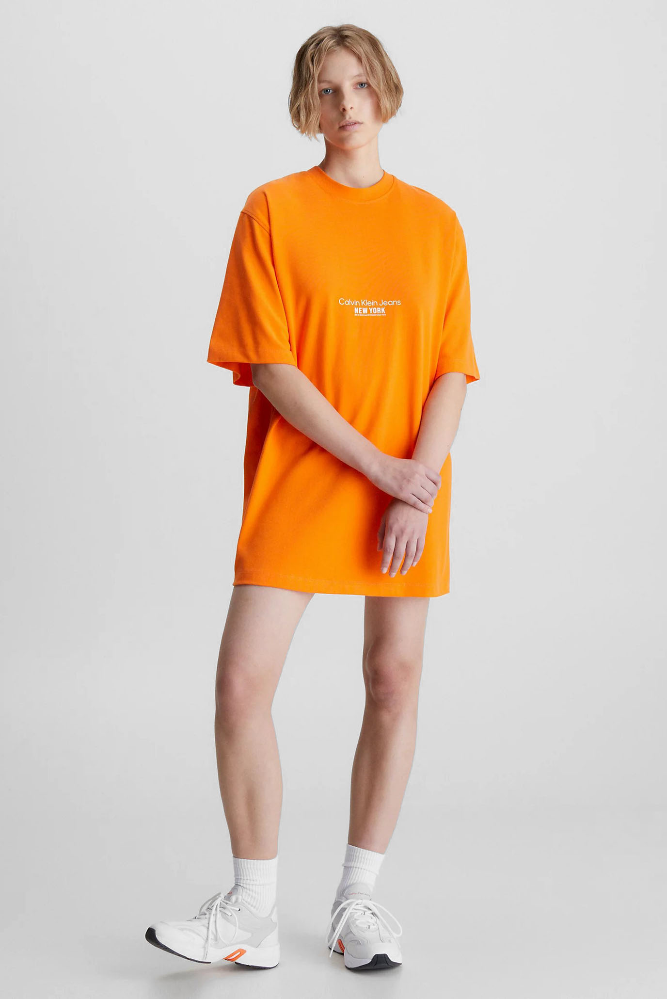 Женское оранжевое платье MOTION FLORAL 7