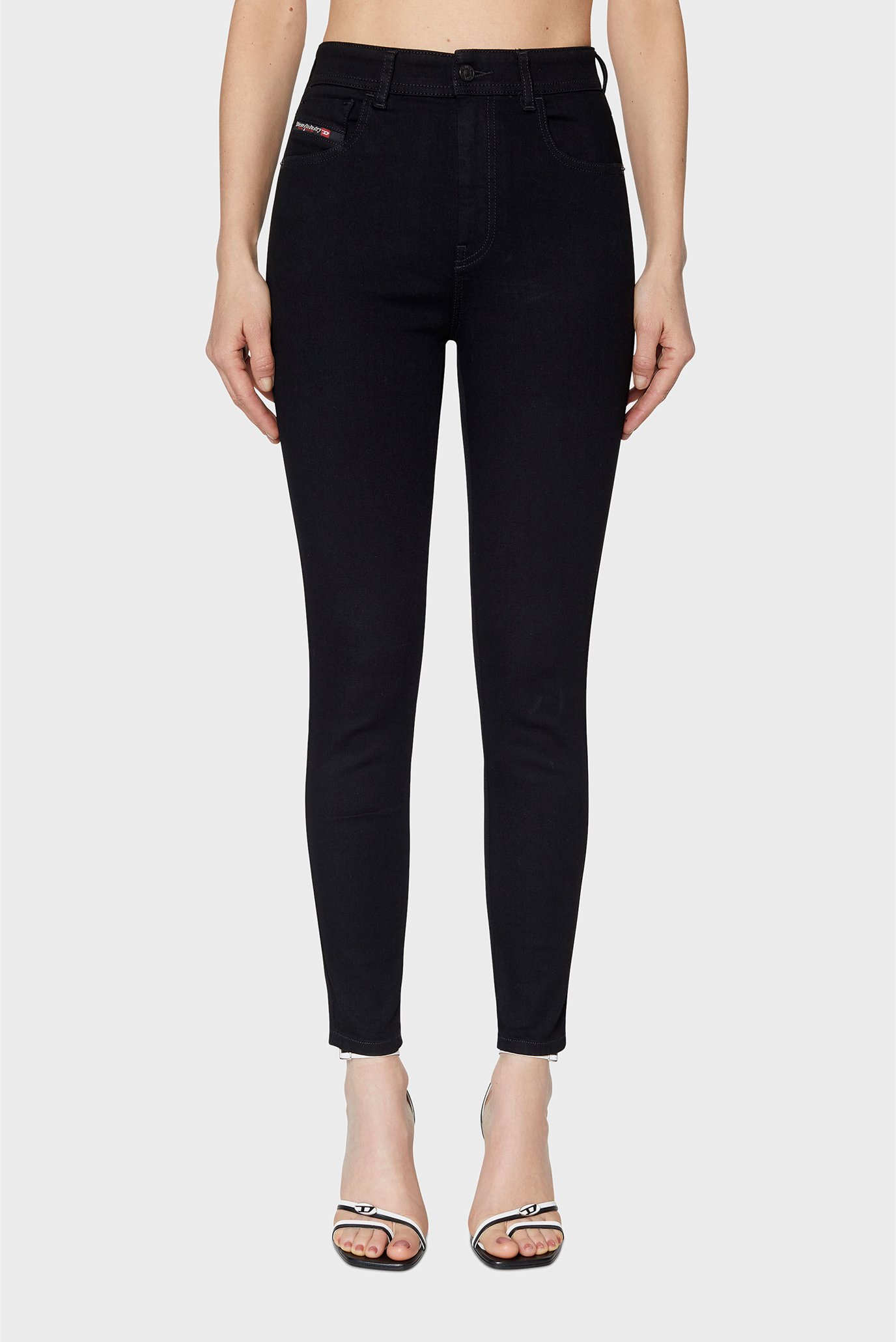 Женские черные джинсы SLANDY-HIGH 1