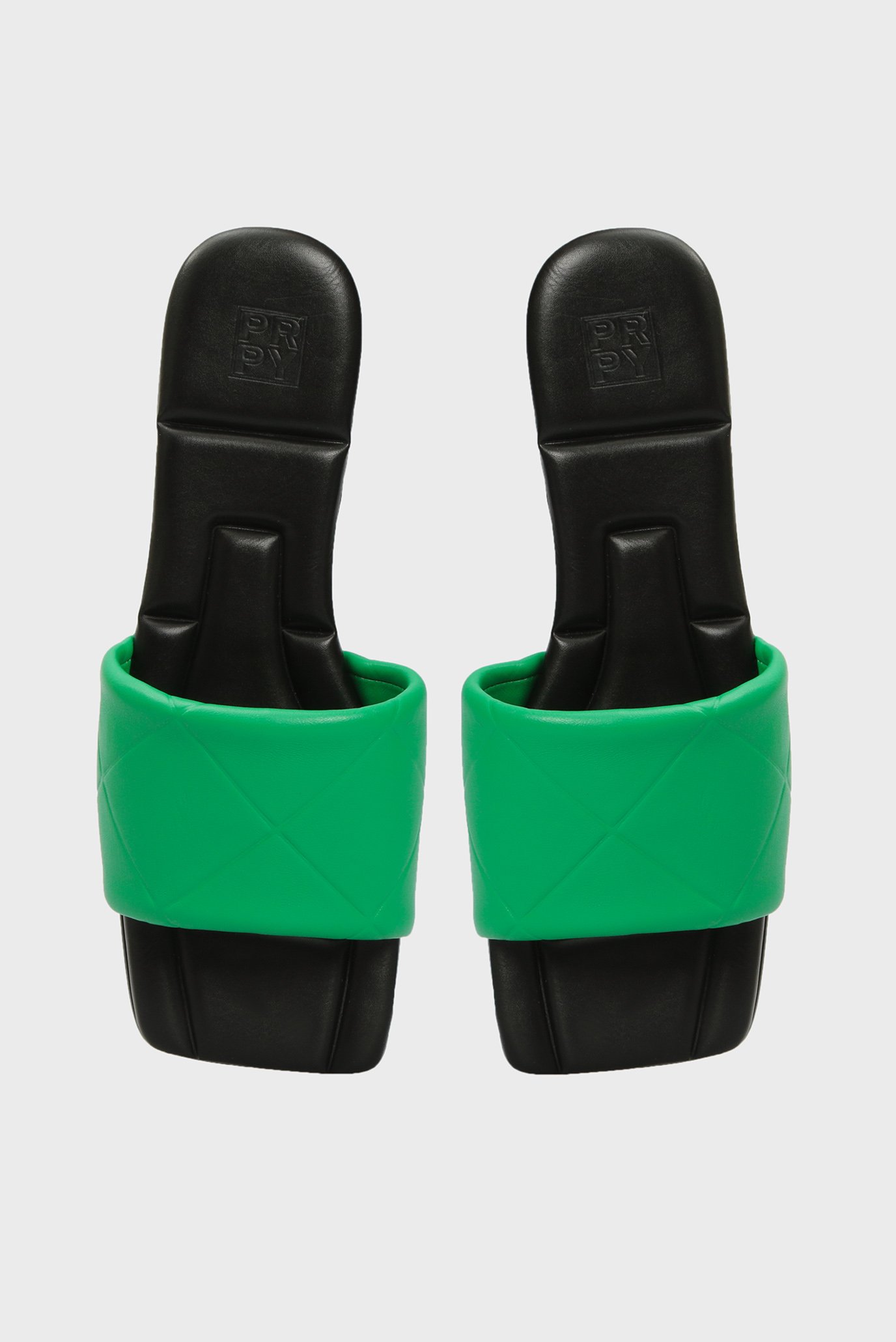 Женские зеленые кожаные слайдеры Umbria 4