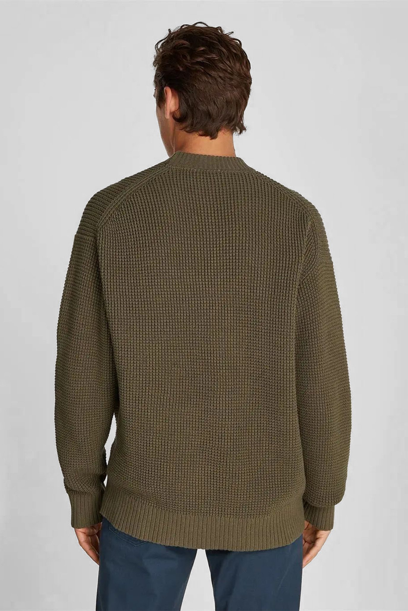 Мужской темно-коричневый джемпер CHUNKY TEXTURE 2