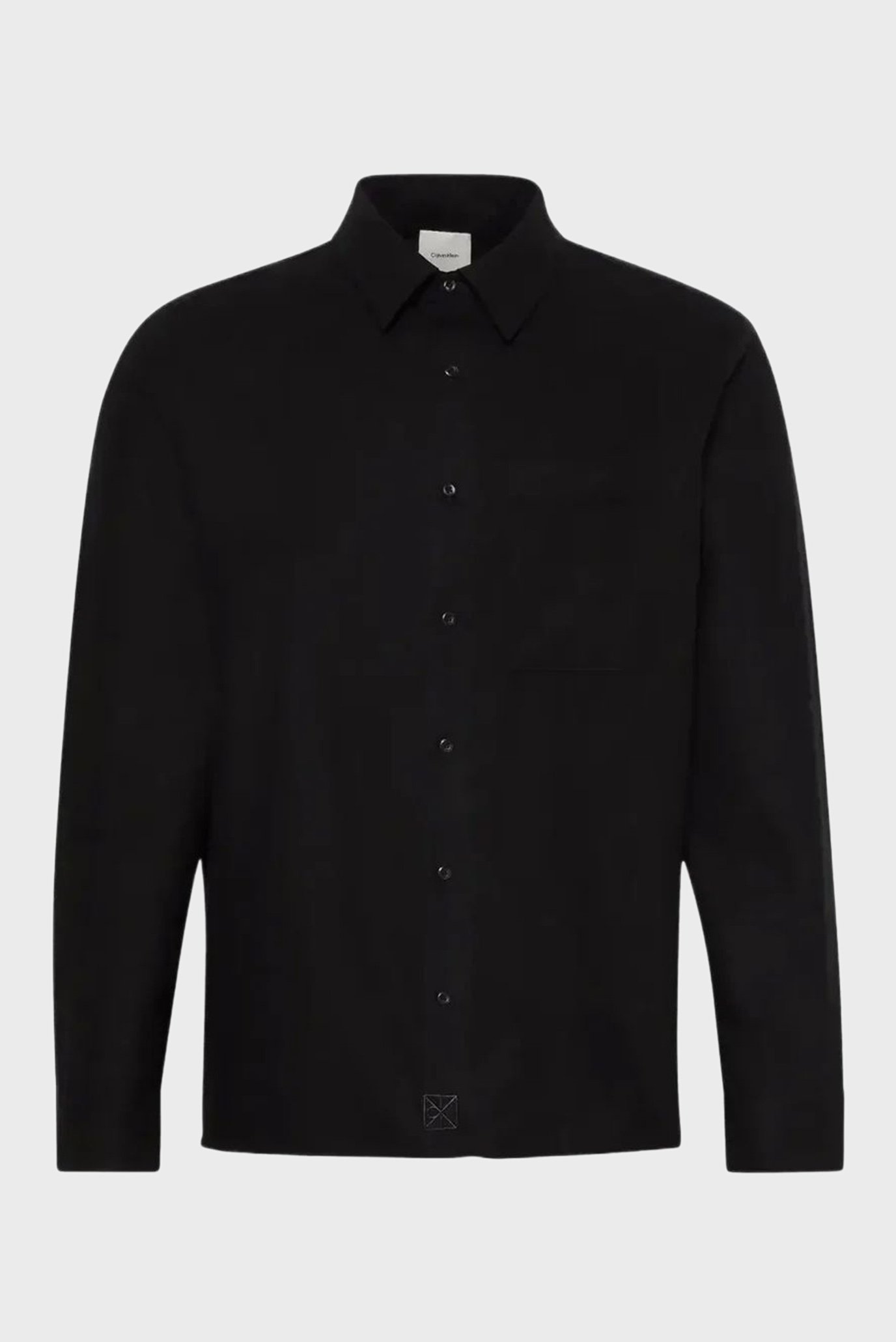 Рубашка LS SOLID SILK WOOL EASY SHIRT 6
