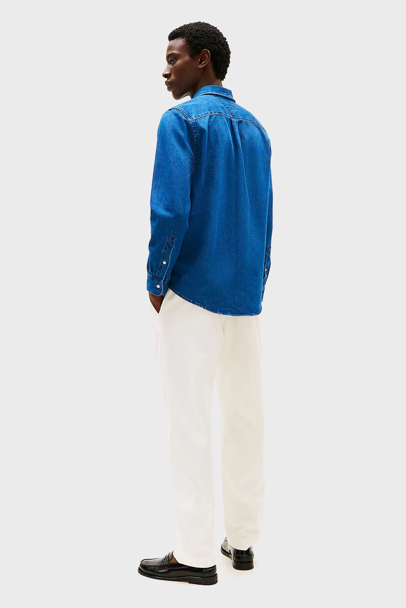 Мужская синяя джинсовая рубашка DENIM RF SHIRT 3