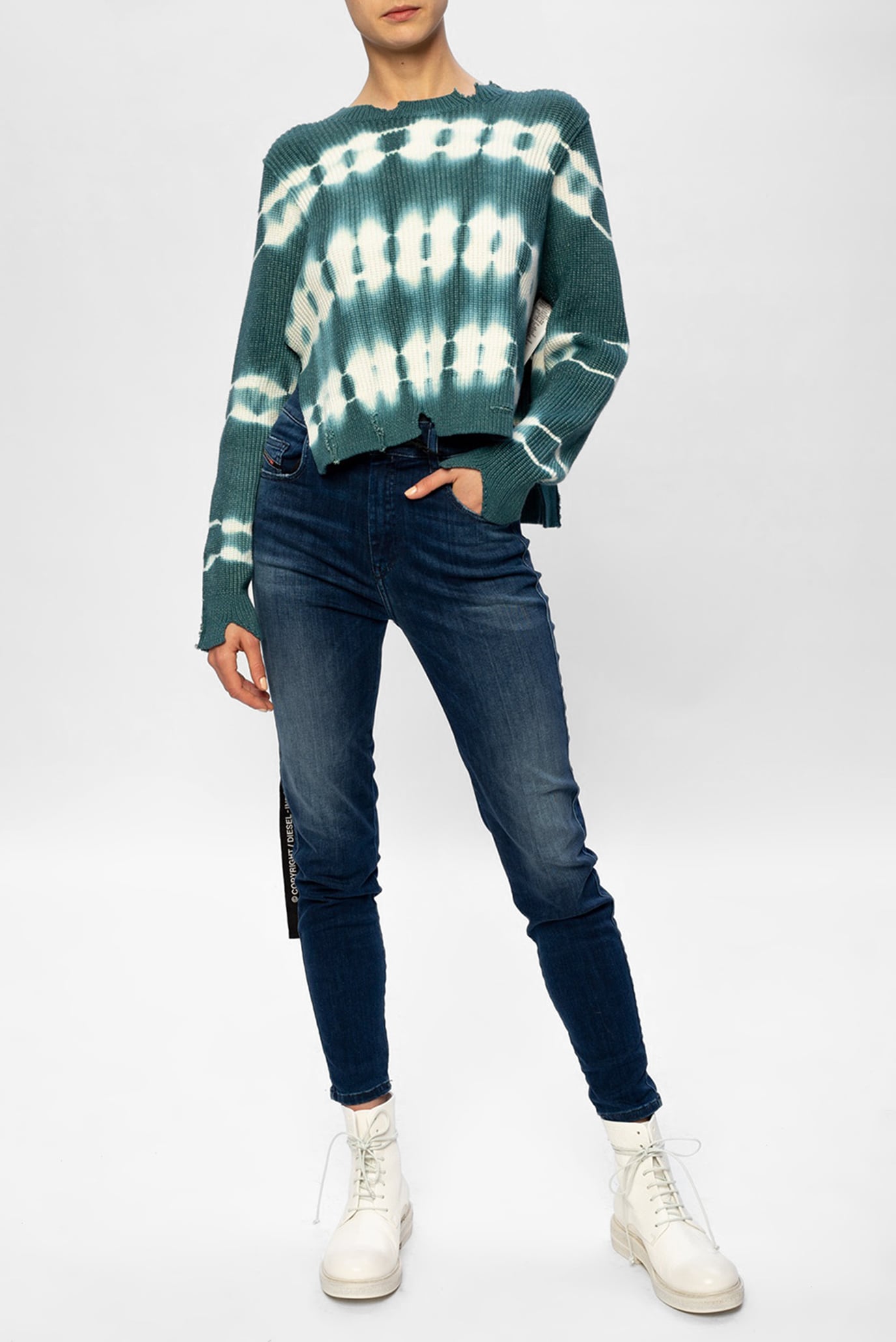 Джинсы/D-SLANDY-HIGH  L.32 TROUSERS 2