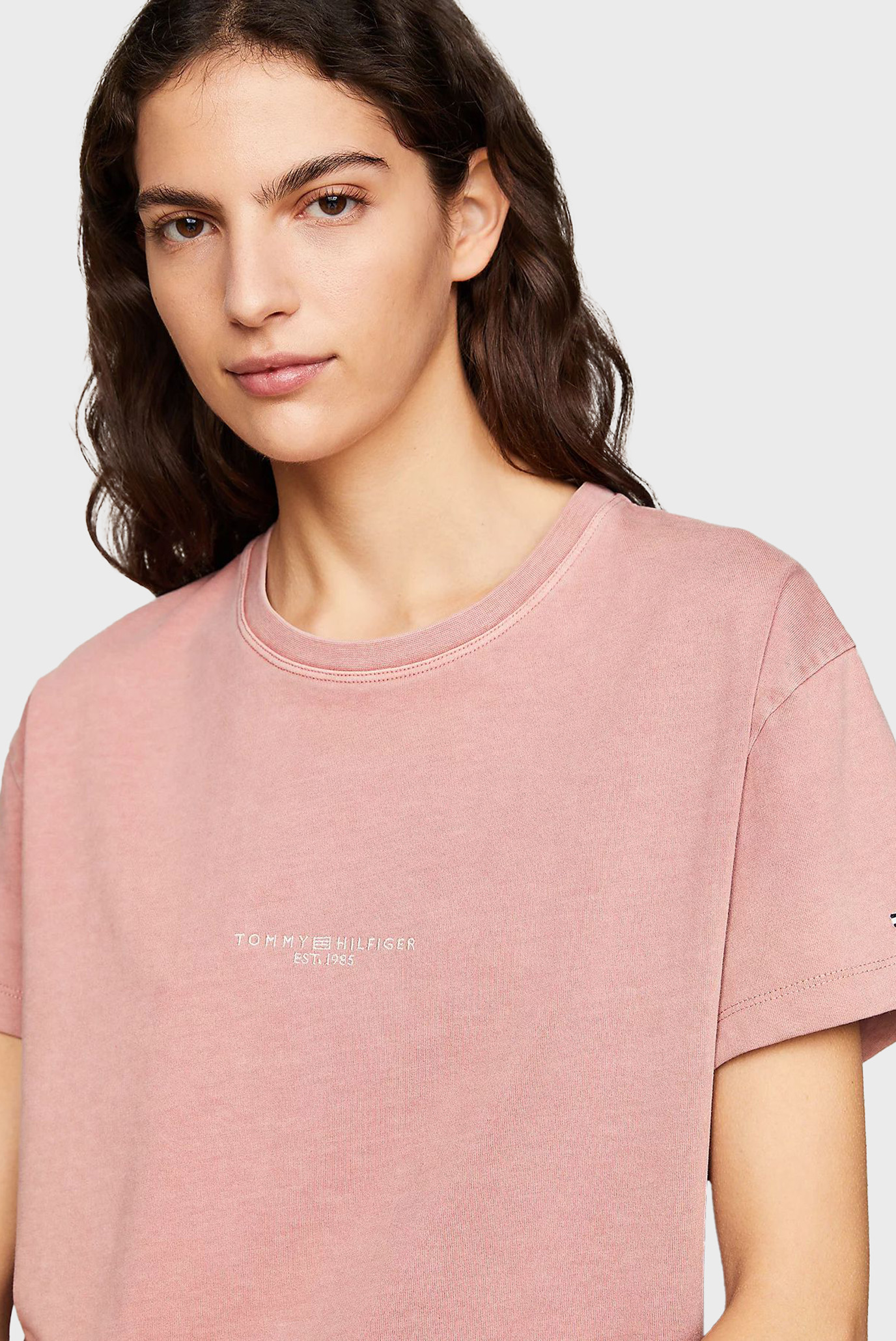 Женская розовая футболка REG MUTED GMD CORP LOGO C-NK SS 4