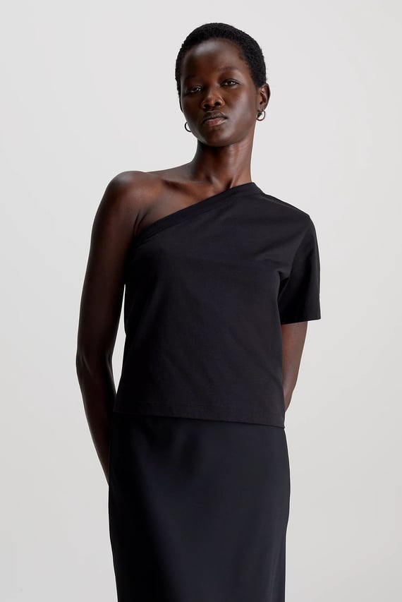 Футболка SMOOTH COTTON ONE SHOULDER TOP