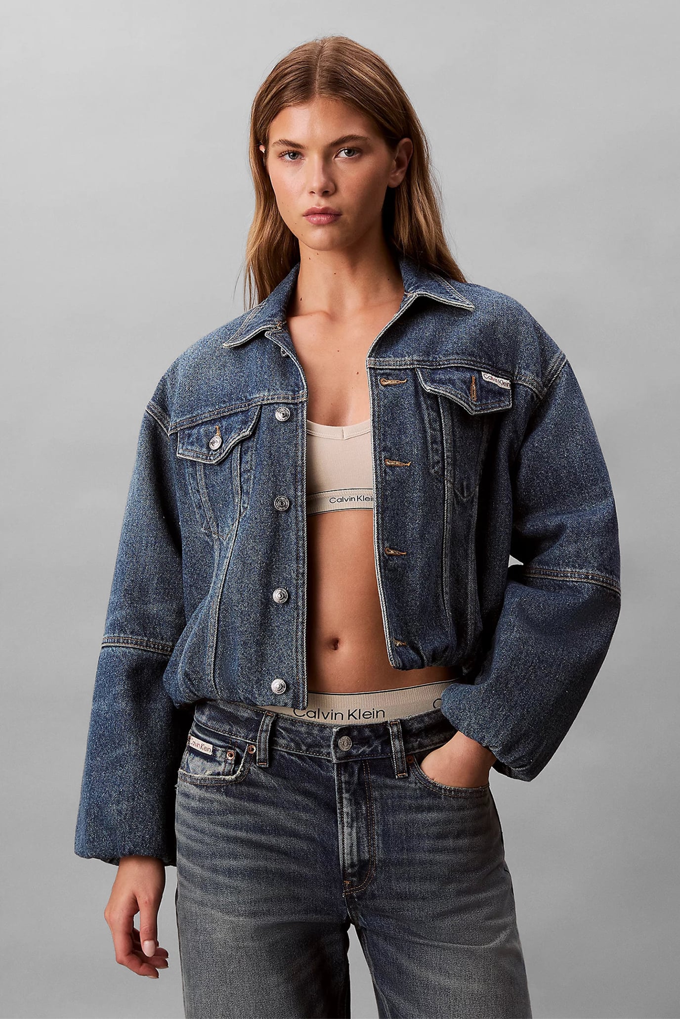Куртка джинсовая DENIM BUBBLE JACKET TINTED ORCHA 1