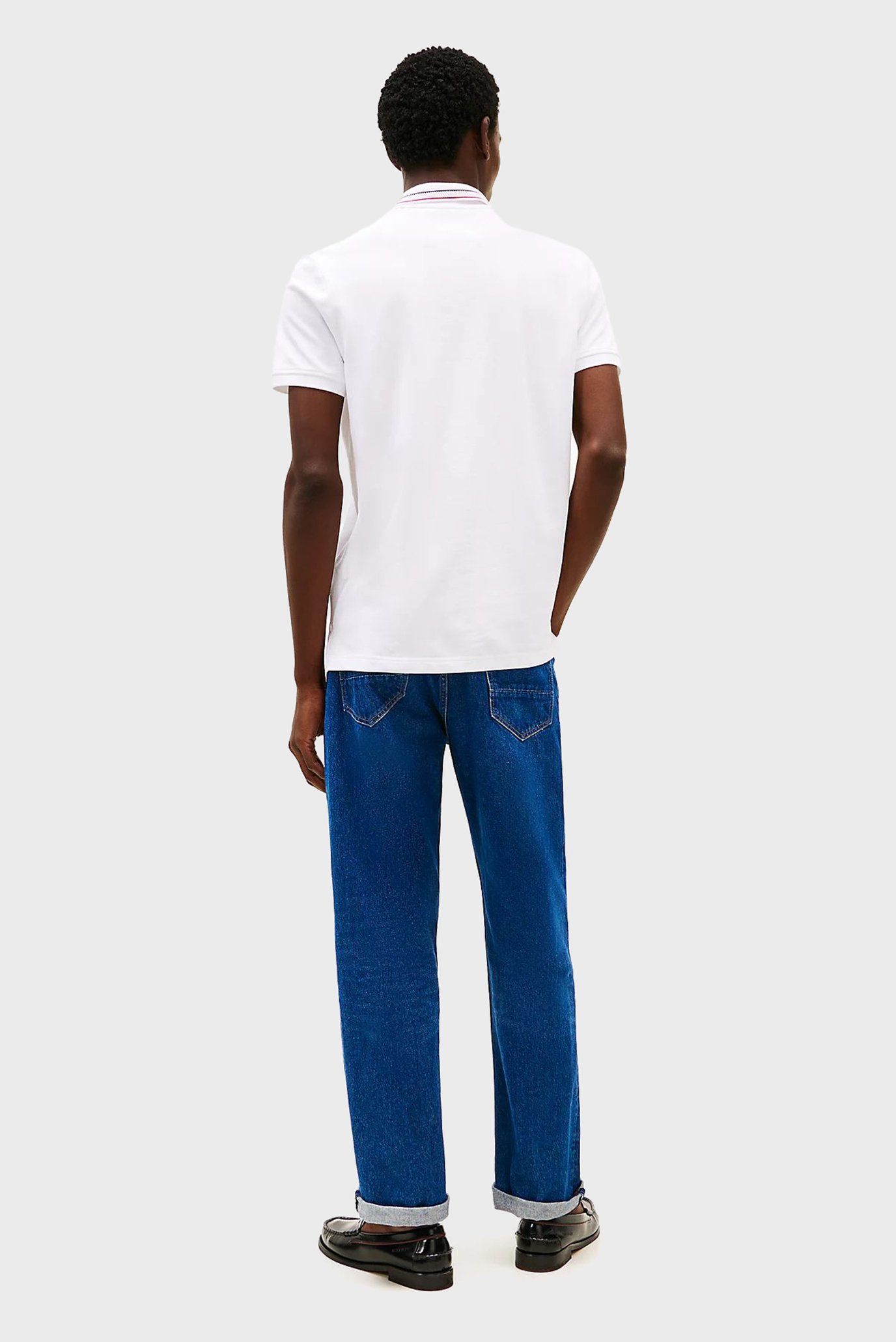 Мужское белое поло PLACKET INTEREST REGTommy Hilfiger Мужское белое поло PLACKET INTEREST REG 3