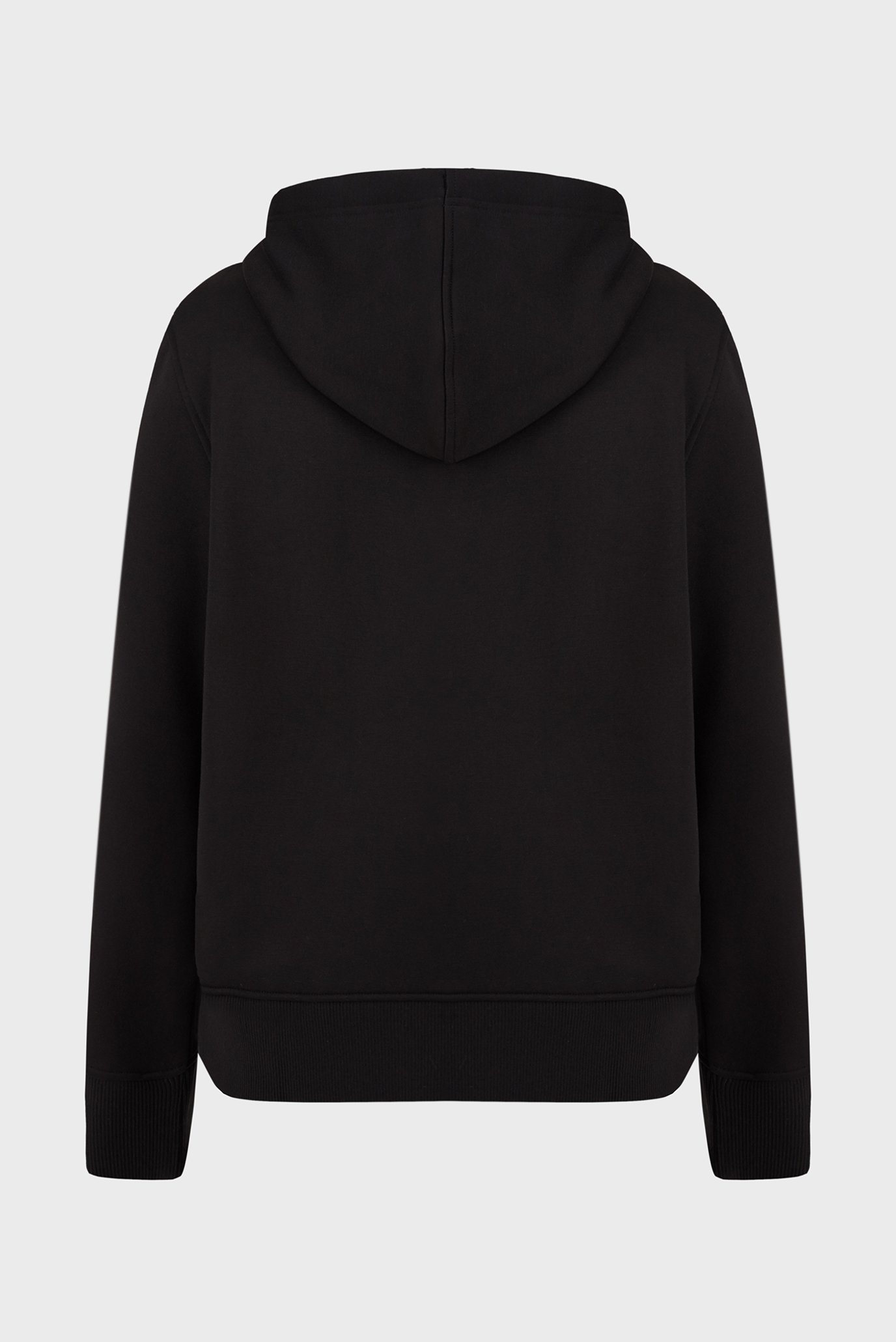 Мужское черное худи LOGO TAPE ZIP THROUGH HOODIE 7