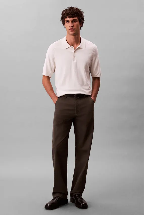 Поло SS CK TECH KNIT SWEATER POLO 14G Calvin Klein