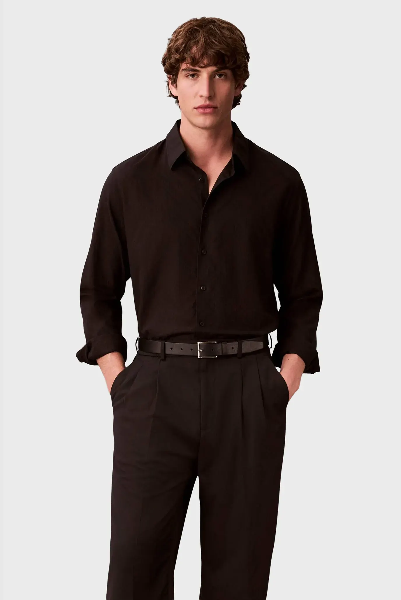 Рубашка LS AOP JACQUARD EASY SHIRT 1