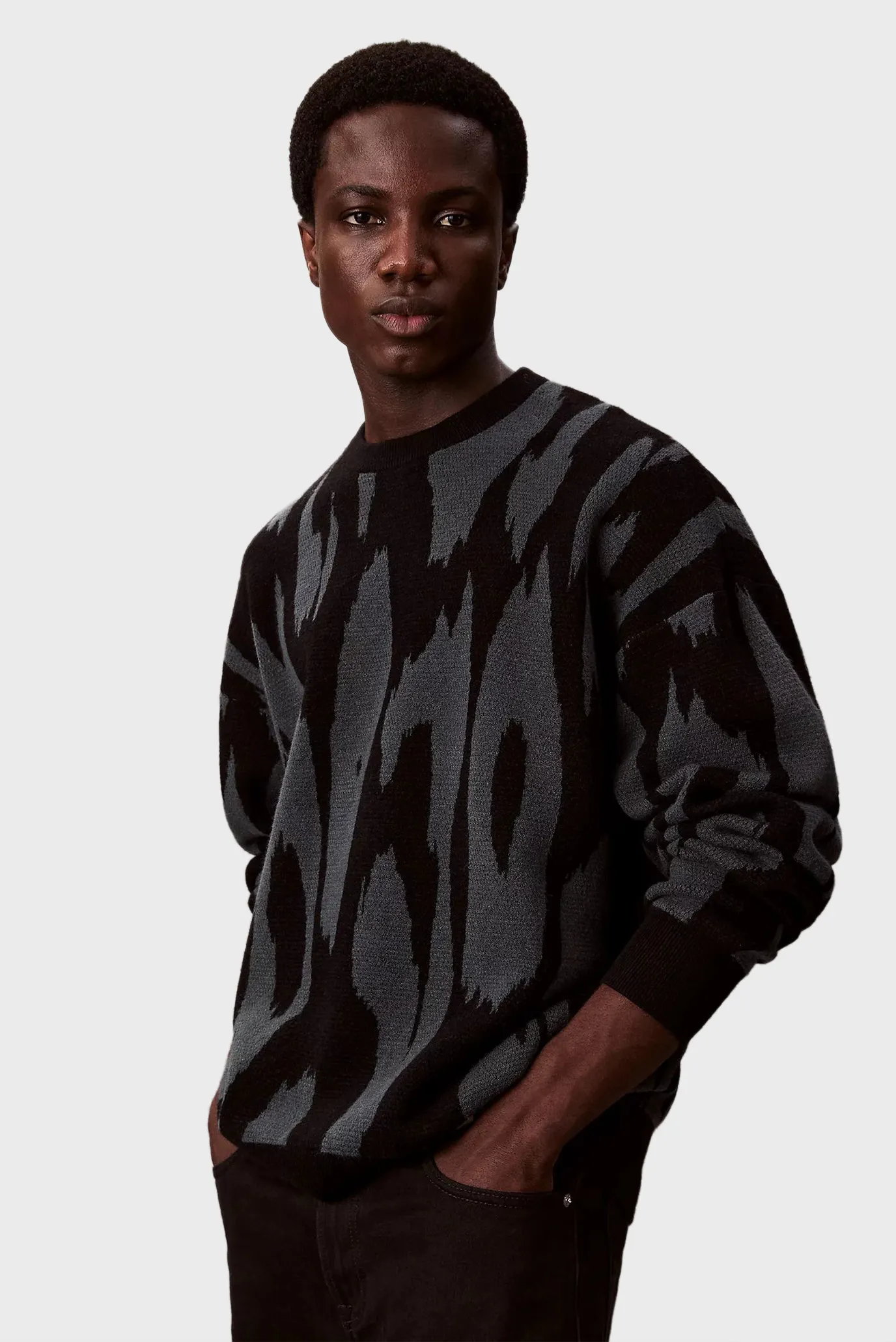 Свитер LS ABSTRACT JACQUARD CRWNK SWTR 6