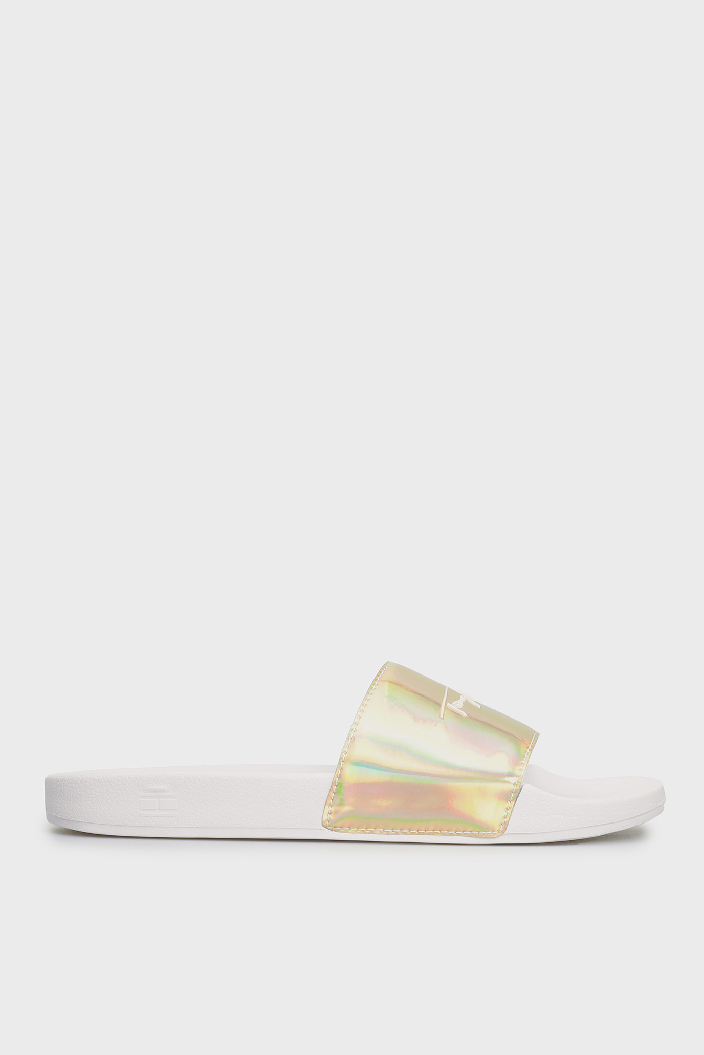 Женские белые слайдеры 6