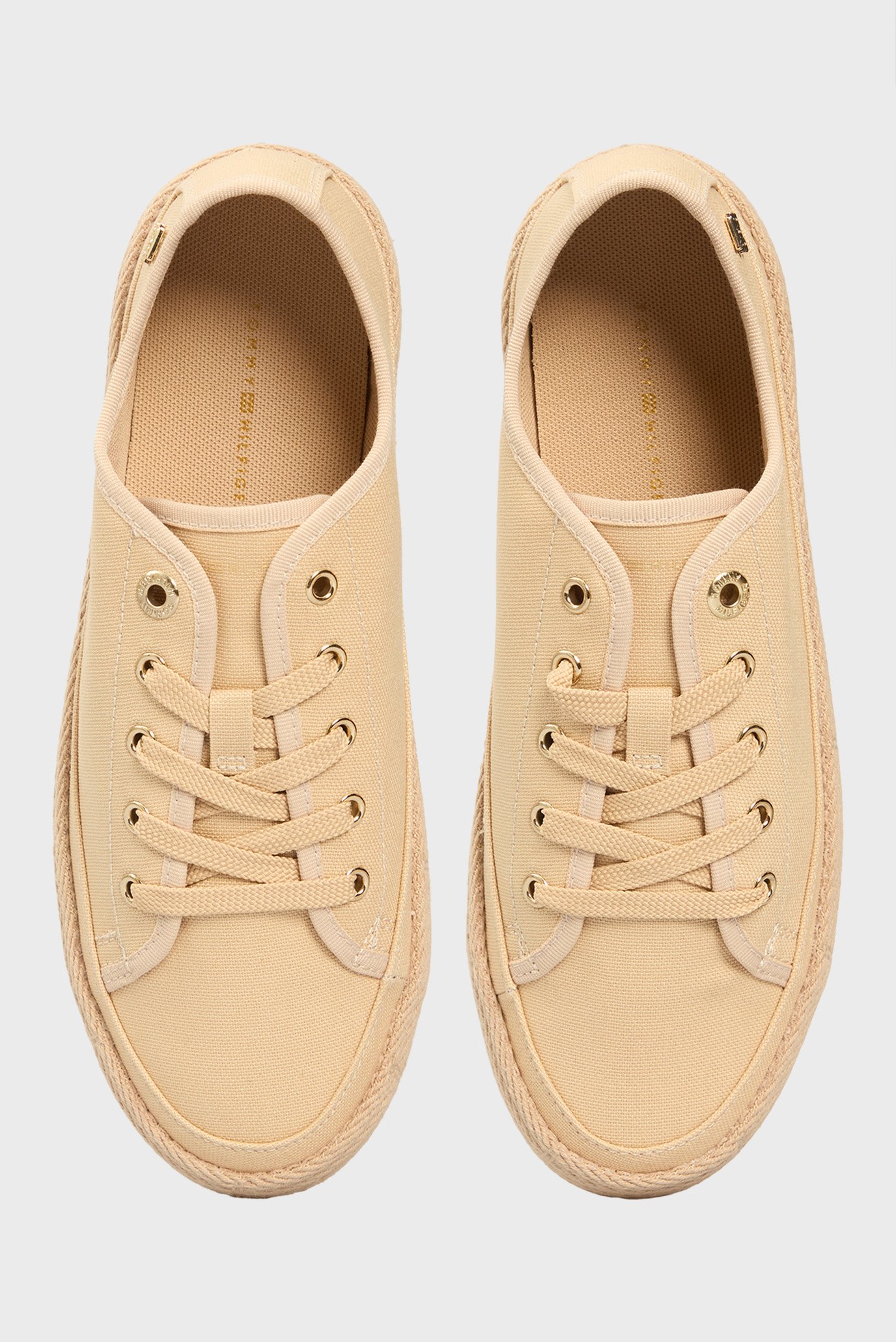 Женские бежевые кеды ESPADRILLETommy Hilfiger Женские бежевые кеды ESPADRILLE 4