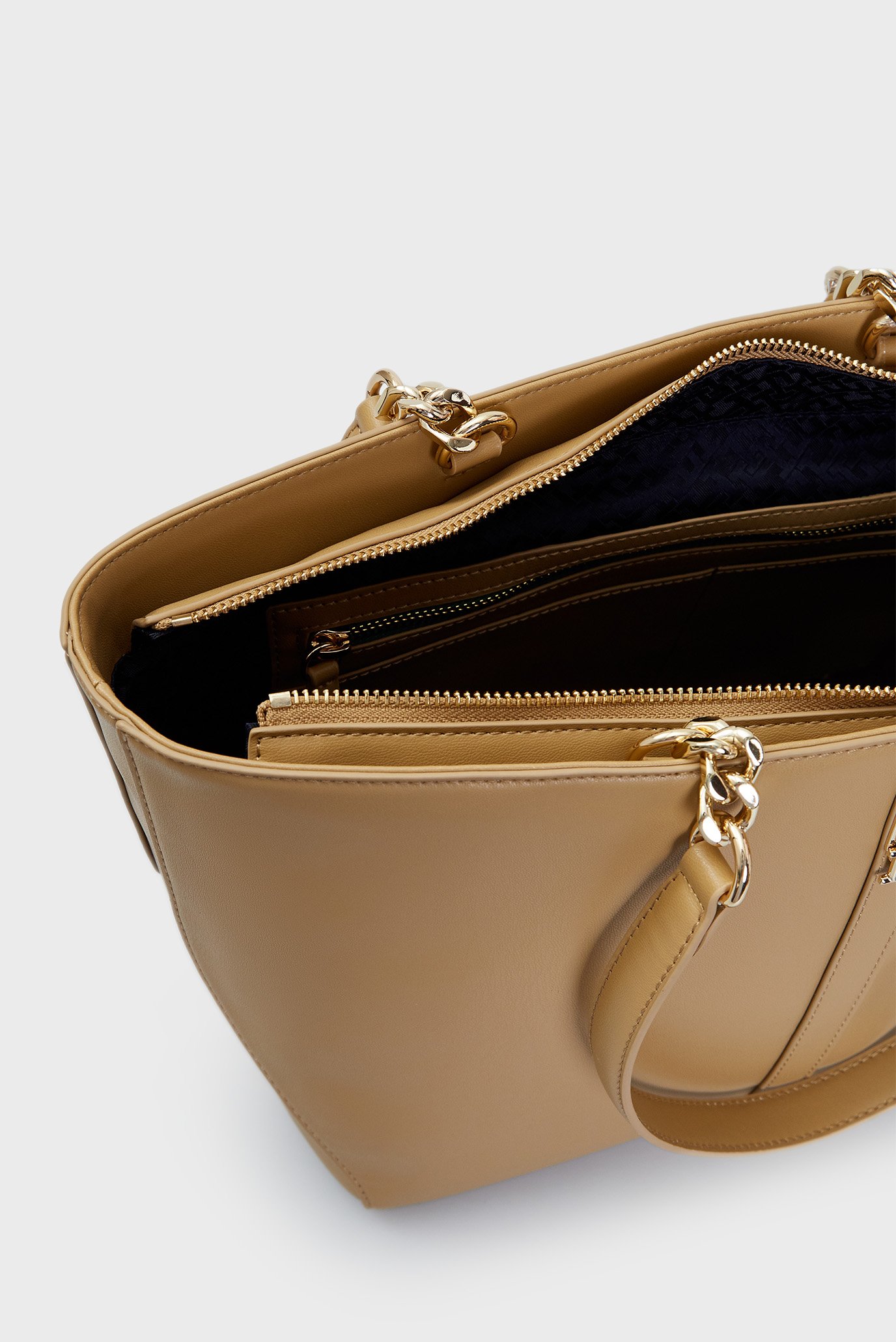 Женская бежевая сумка TH HERITAGE TOTE 6