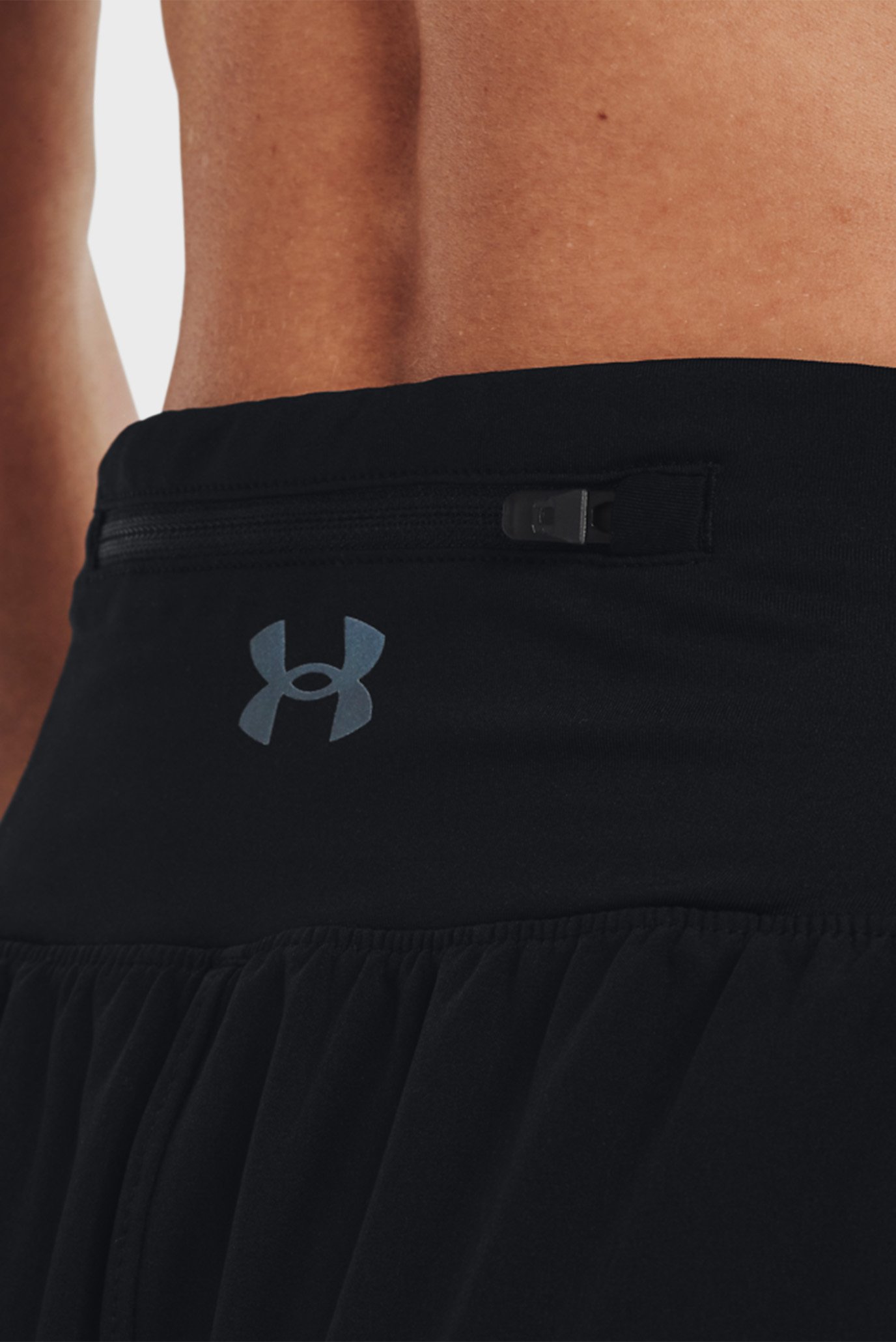Женские черные шорты UA PaceHER ShortUnder Armour Женские черные шорты UA PaceHER Short 4