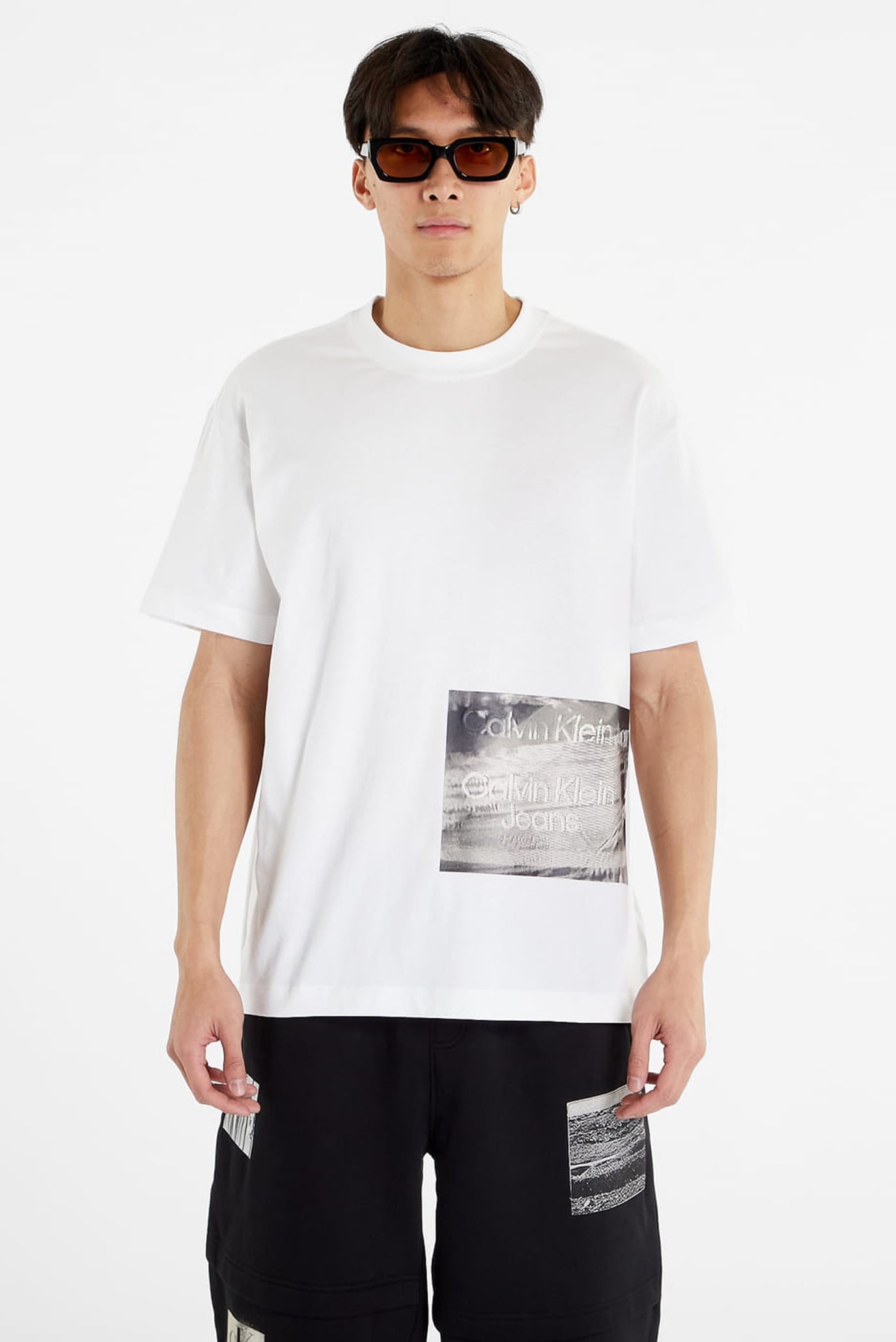 Мужская белая футболка MOTION BLUR PHOTOPRINT 3