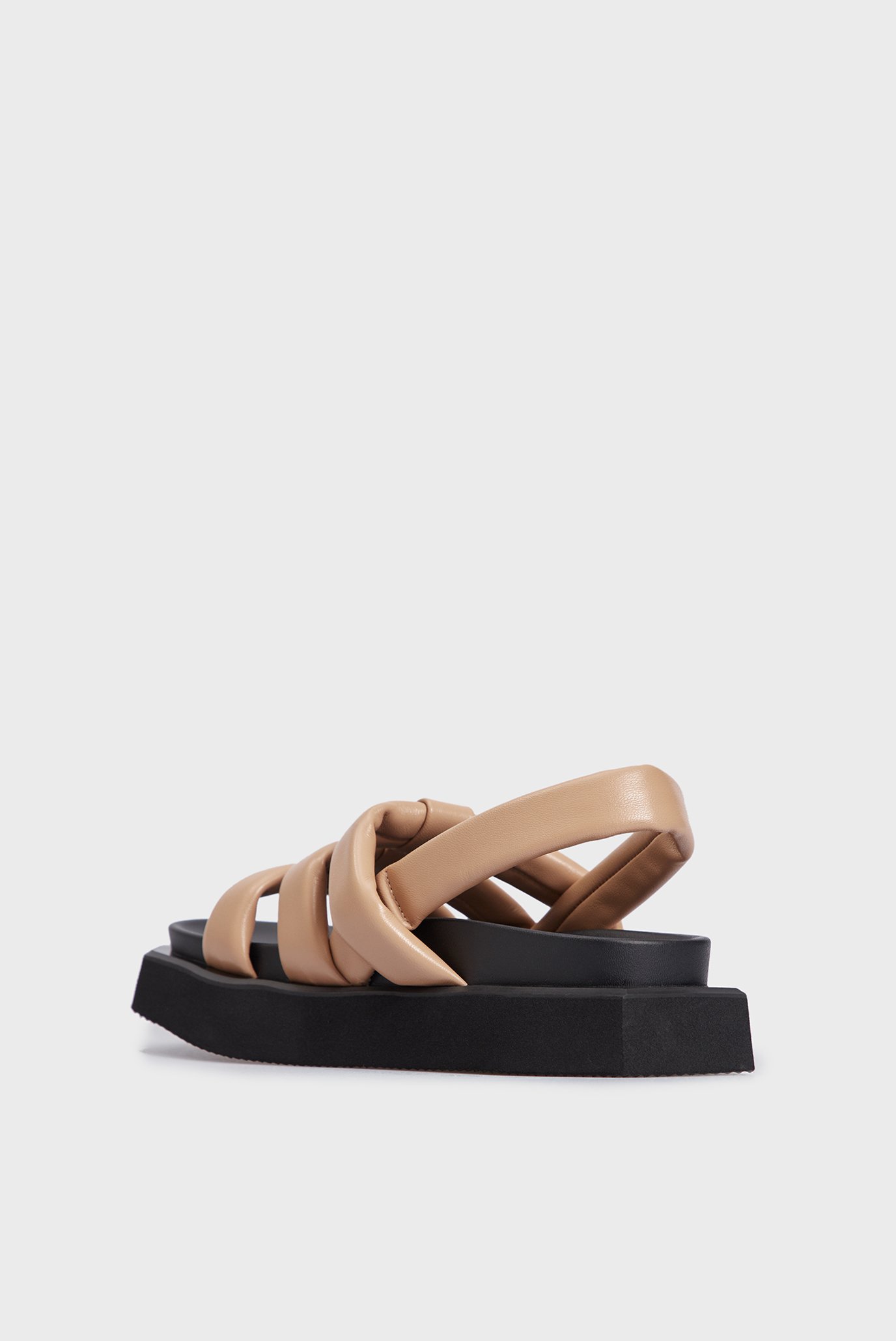 Женские бежевые кожаные сандалии Lenna 5