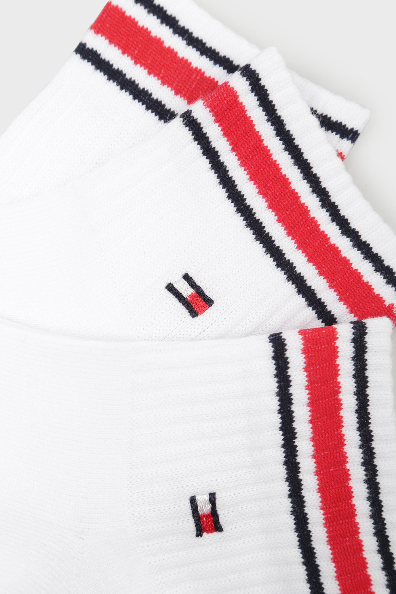 Мужские белые носки TH MEN ICONIC SPORTS QUARTER (2 пары) 5